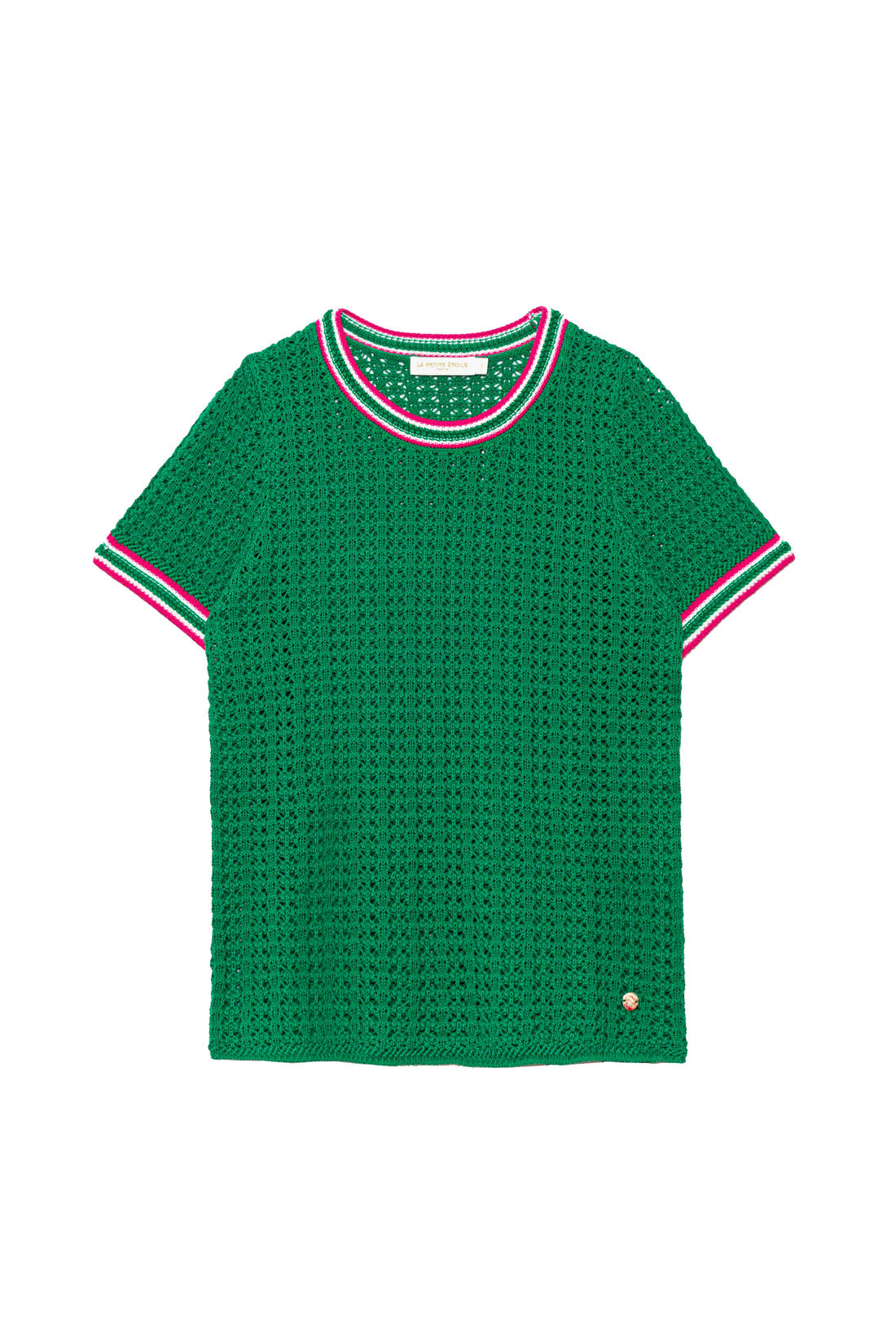 Pull à manches courtes vert - Mason