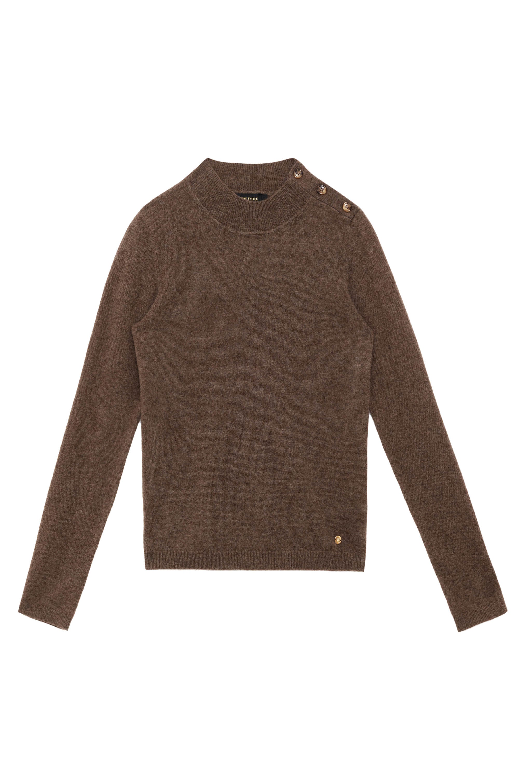 Pull cachemire marron - Maureen