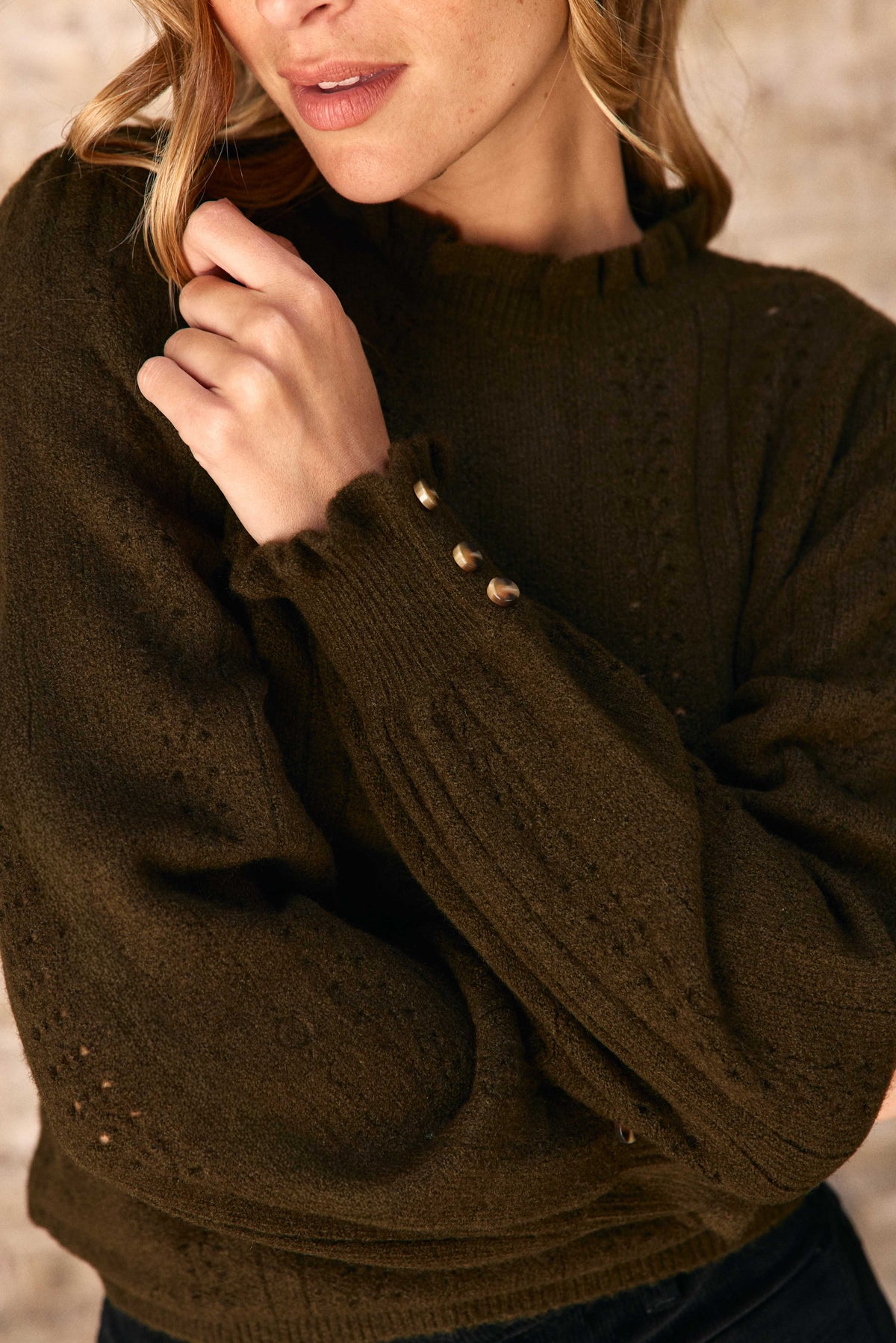 Maxine – Strickpullover mit Fantasiemuster