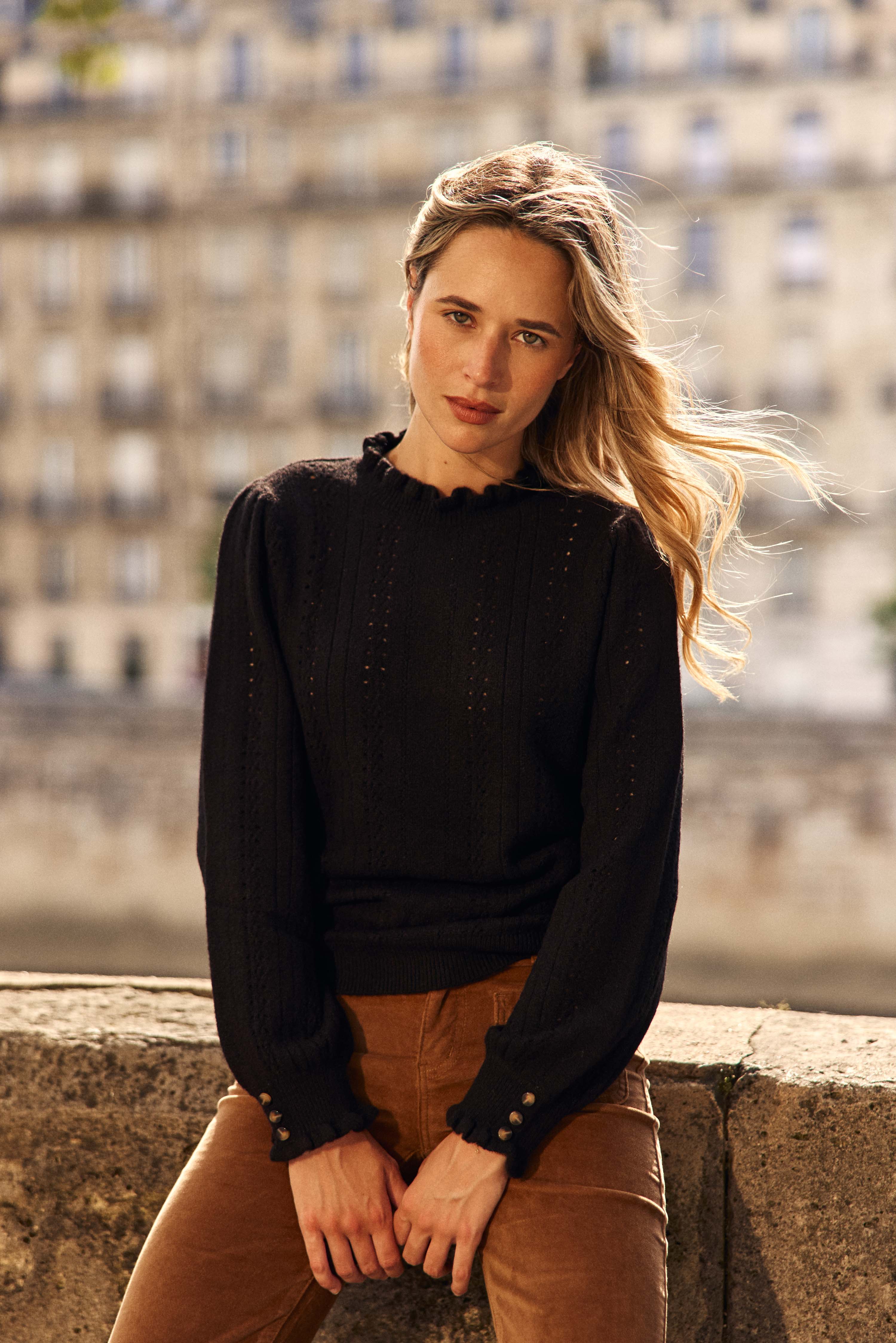 Maxine - Strickpullover mit Fantasiemuster