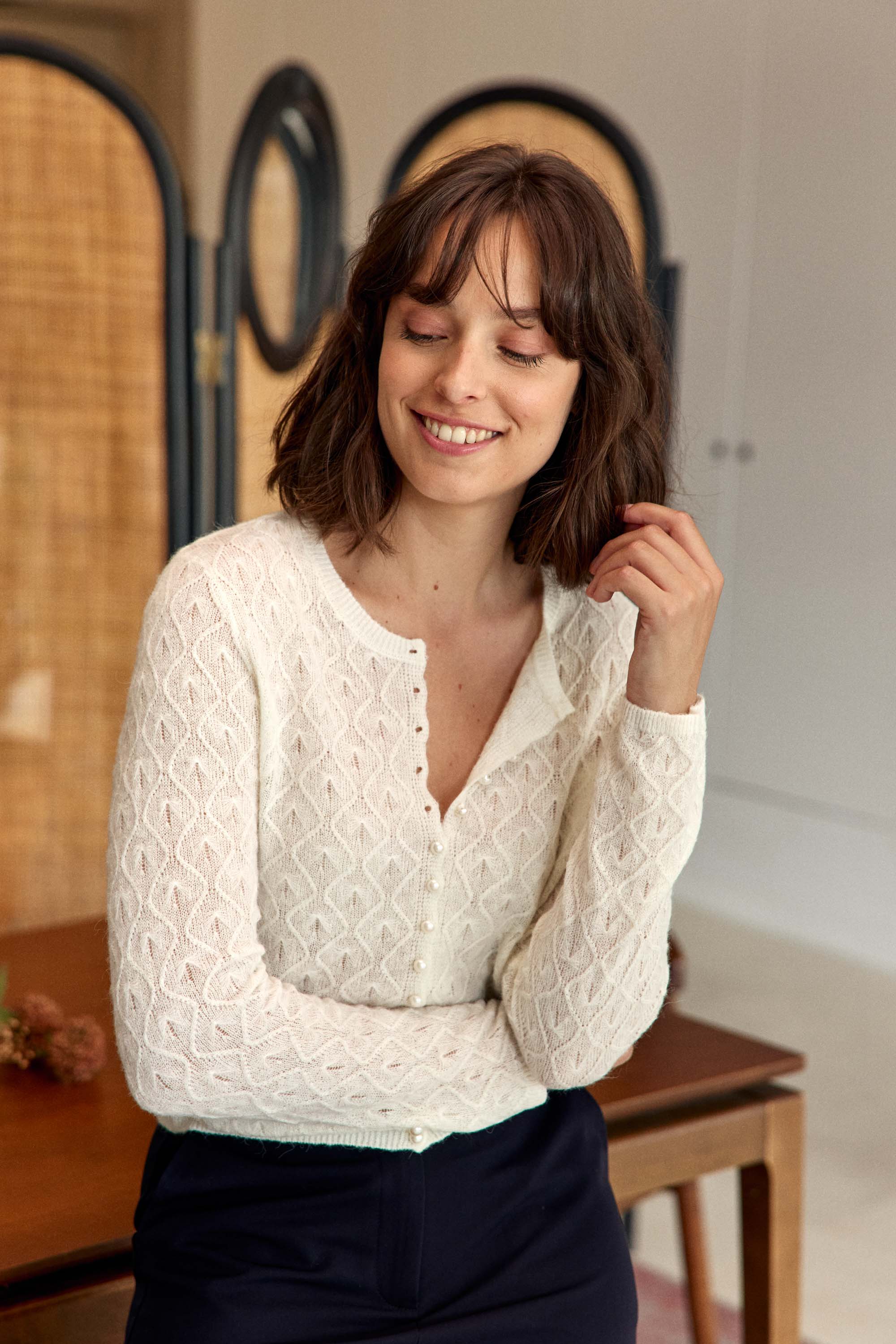 Gilet Meg - Ecru
