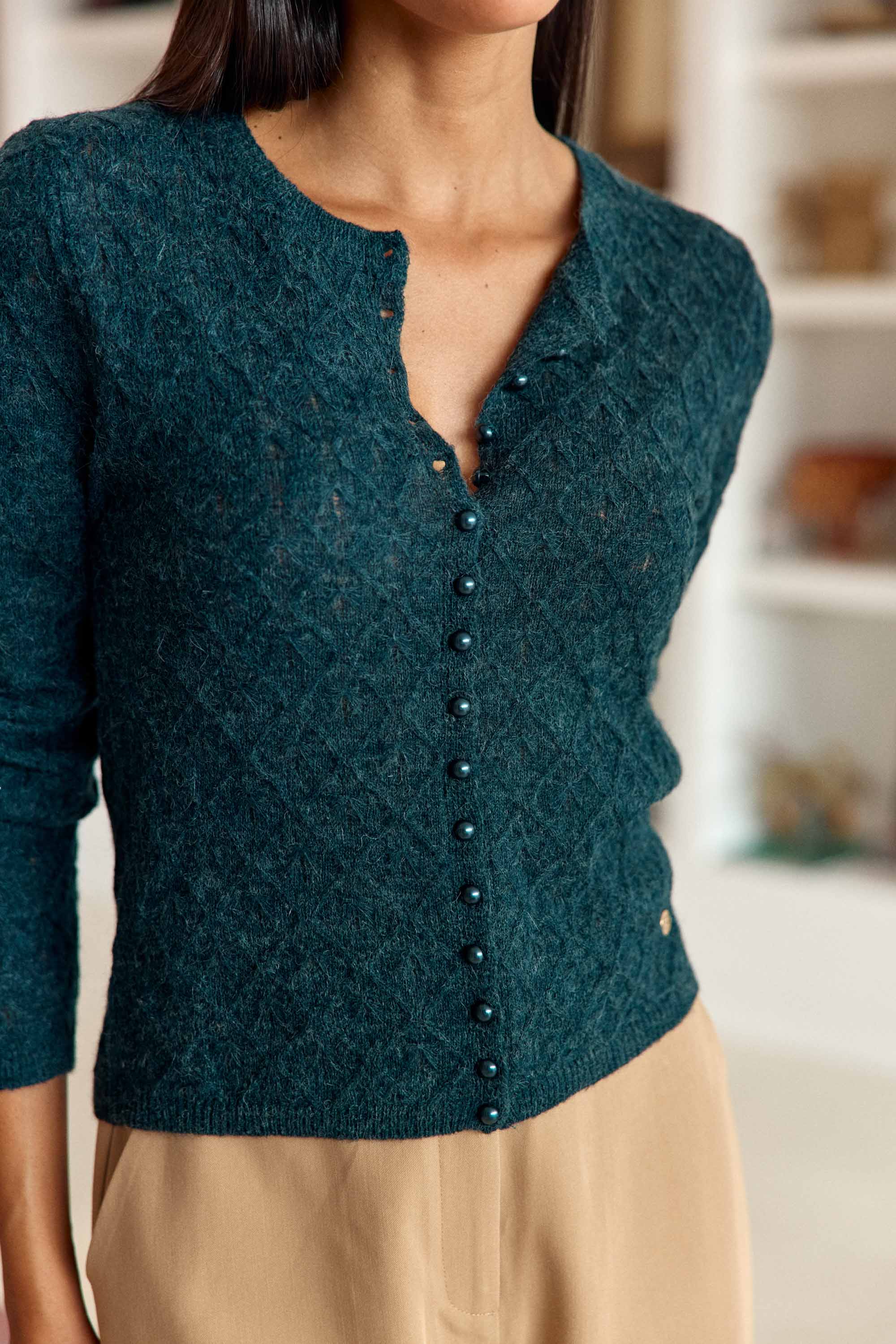 Gilet Meg - Vert Anglais