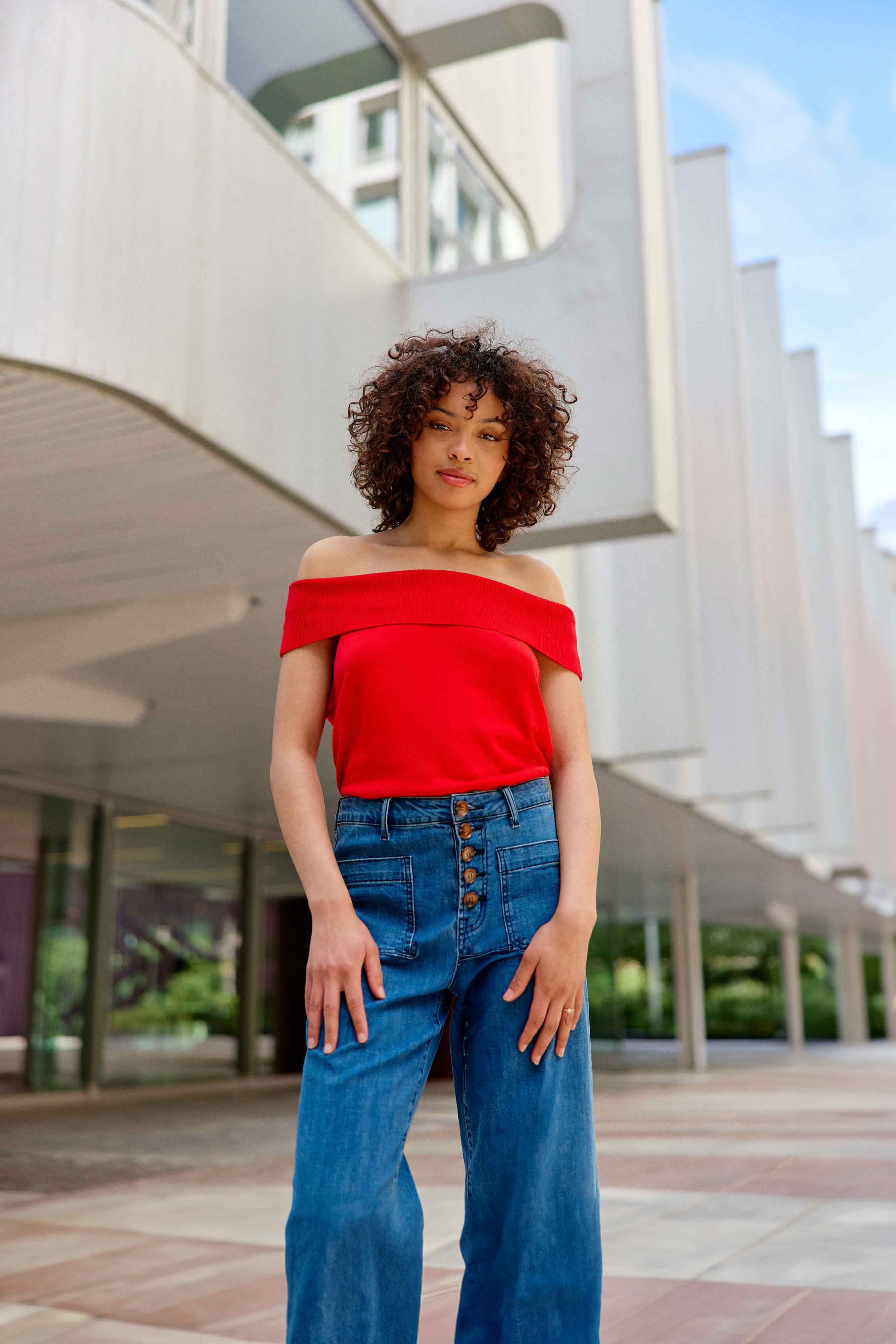 Knit Megan - 50-rouge