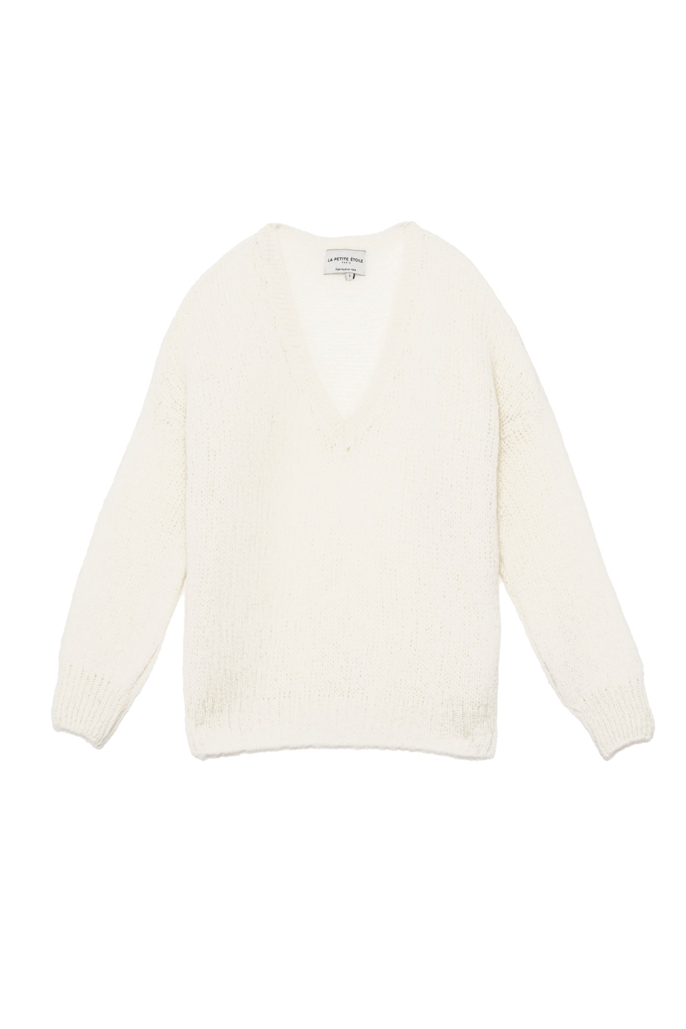 Melanie V-neck sweater - Ecru