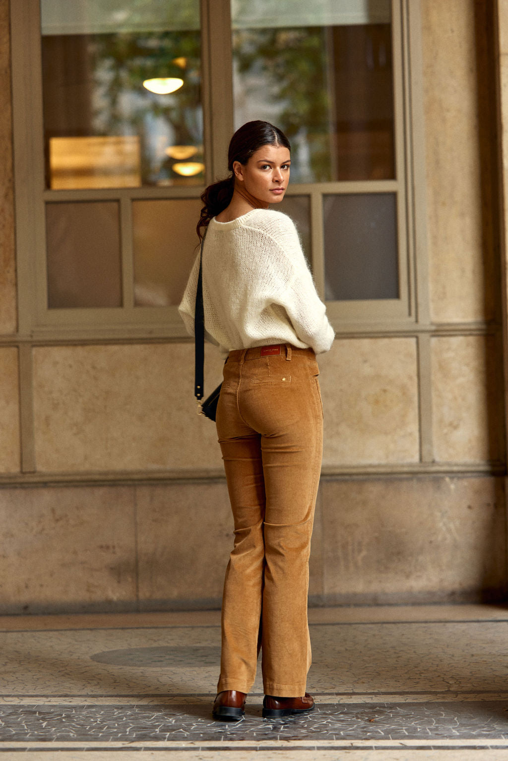 Melanie V-neck sweater - Ecru
