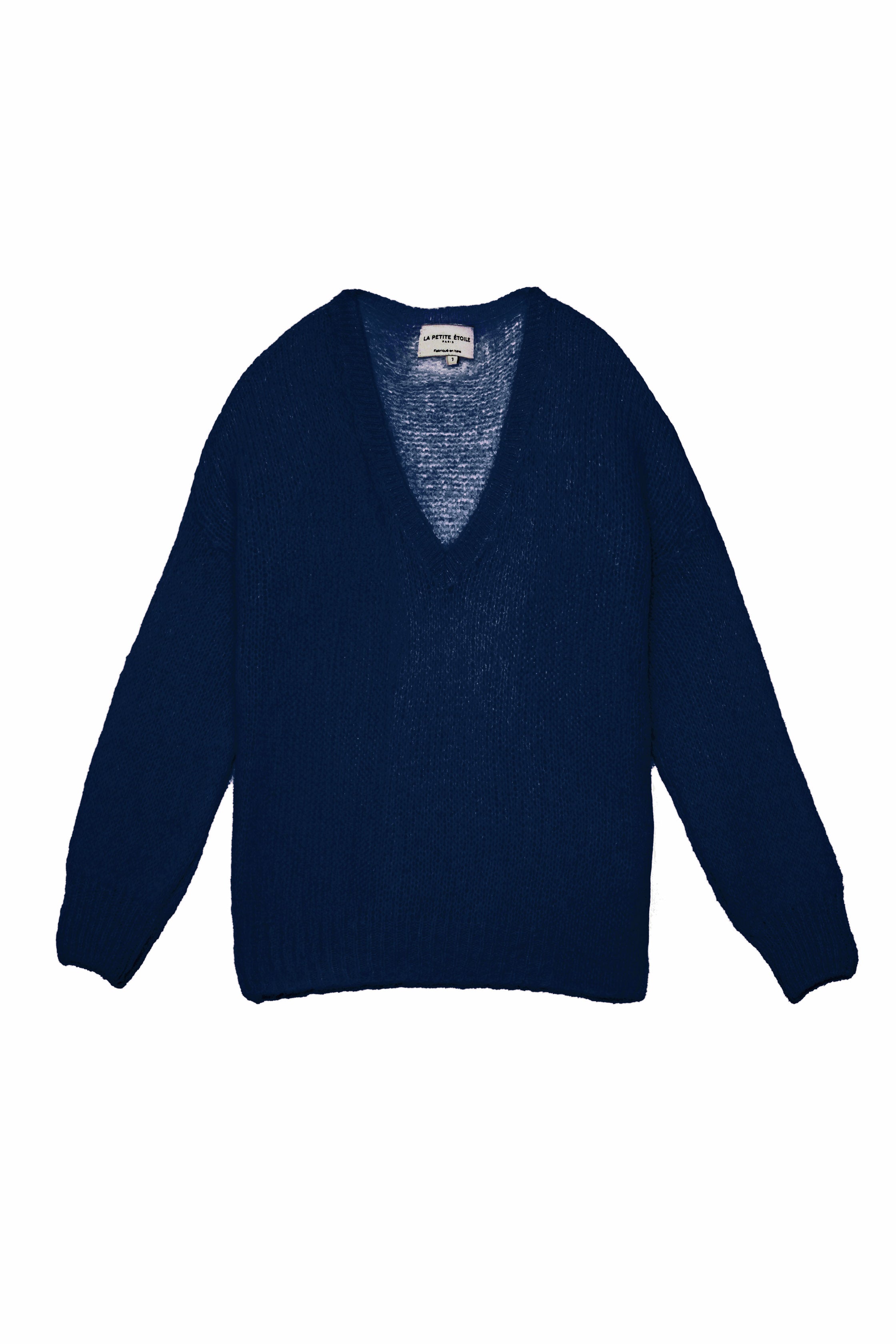 Melanie V-neck sweater - Navy