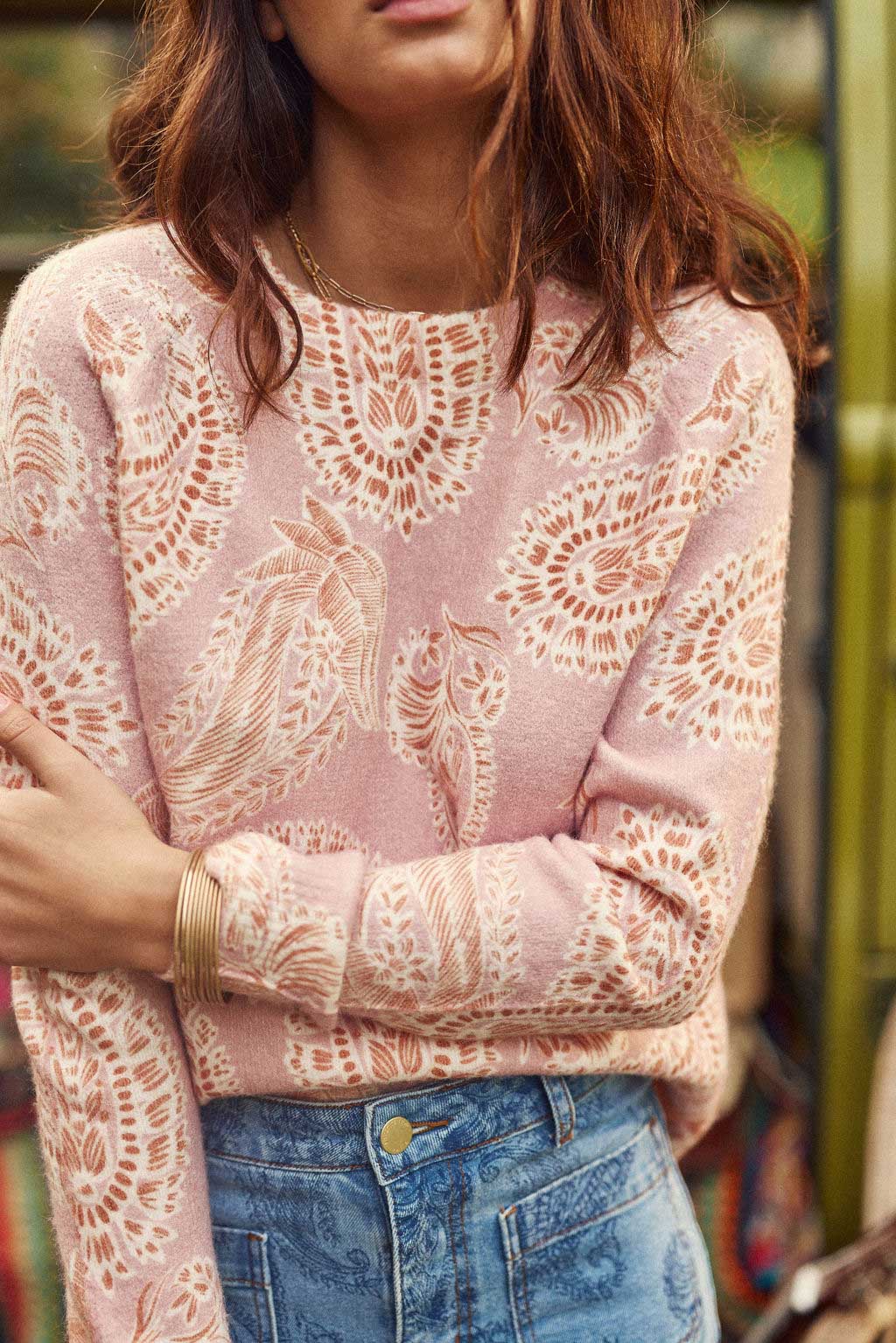 Melissa Straight Sweater - Pink