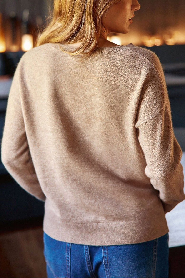 Pull col V Melya - Camel