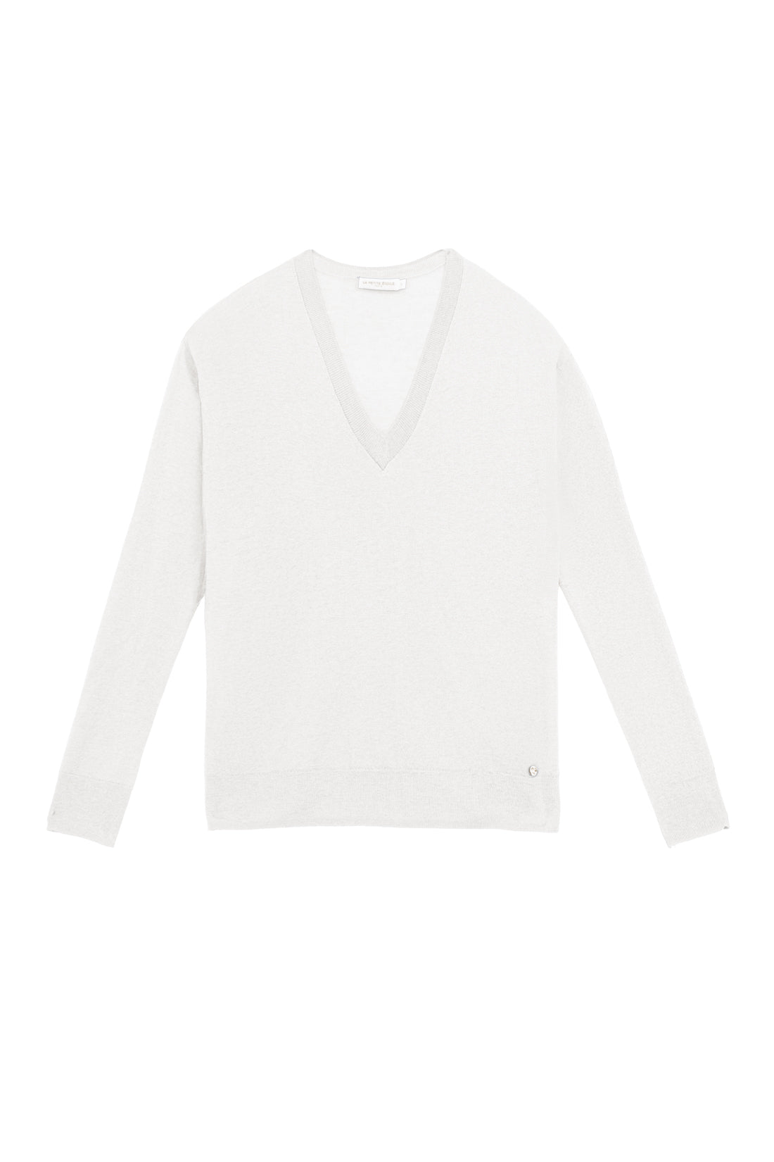 Ecru V-neck sweater - Melya