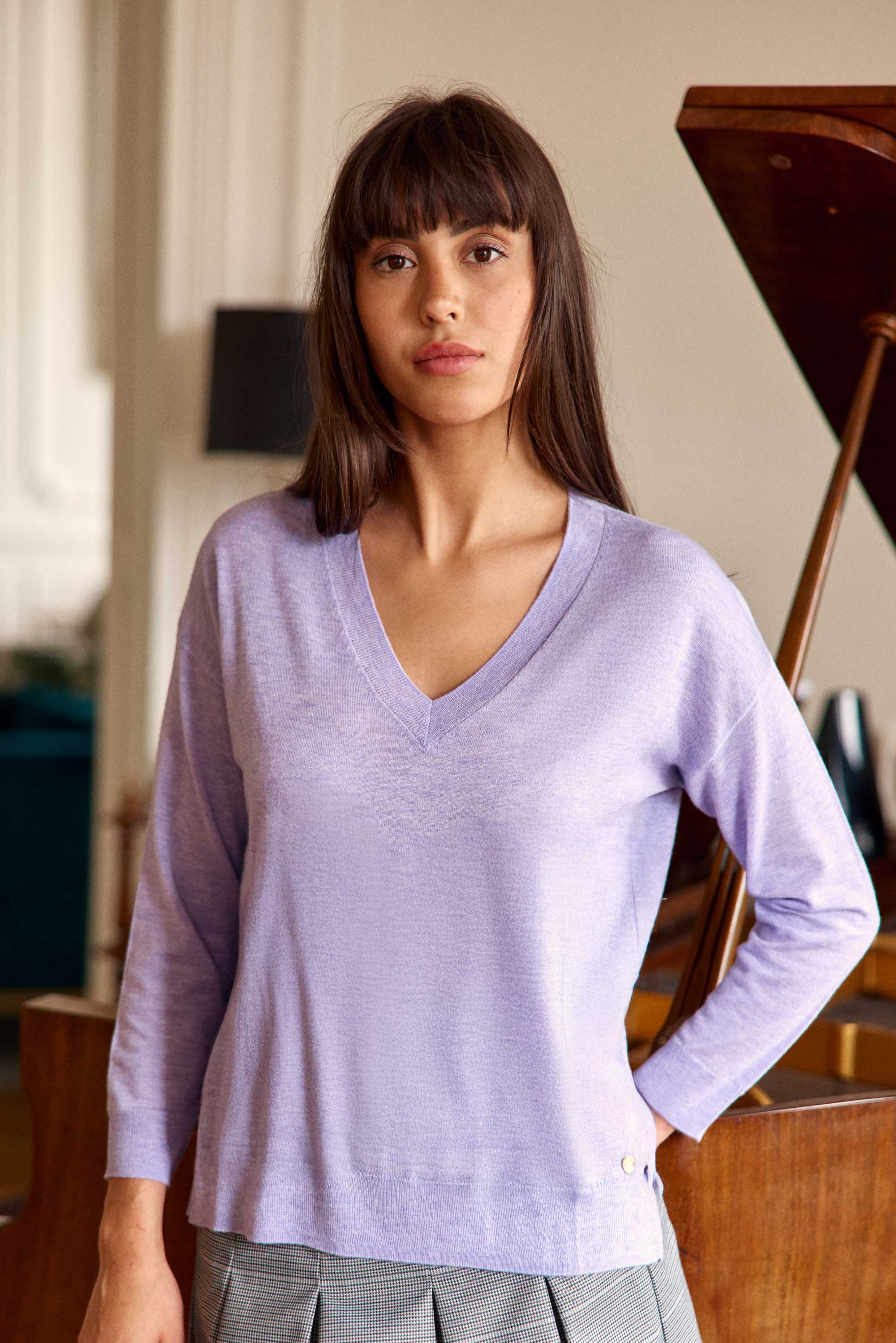 Pull parme - Melya