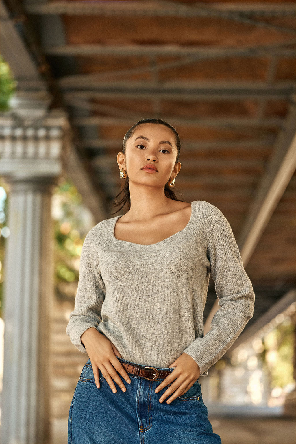 Pullover Mila - 01-gris Chine