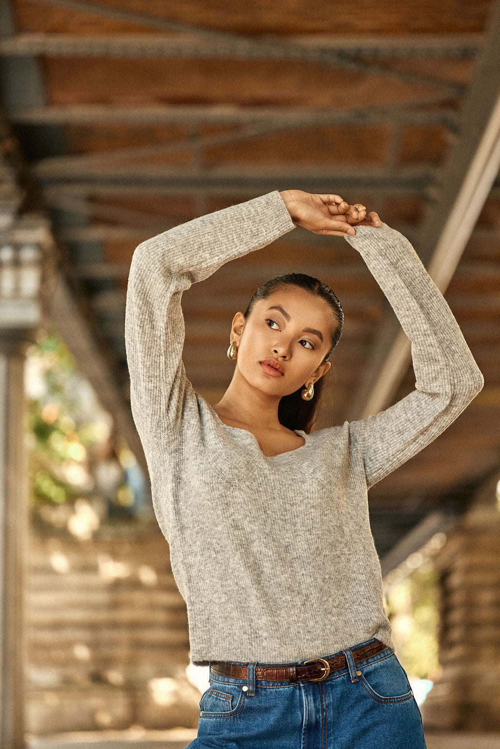 Pullover Mila - 01-gris Chine
