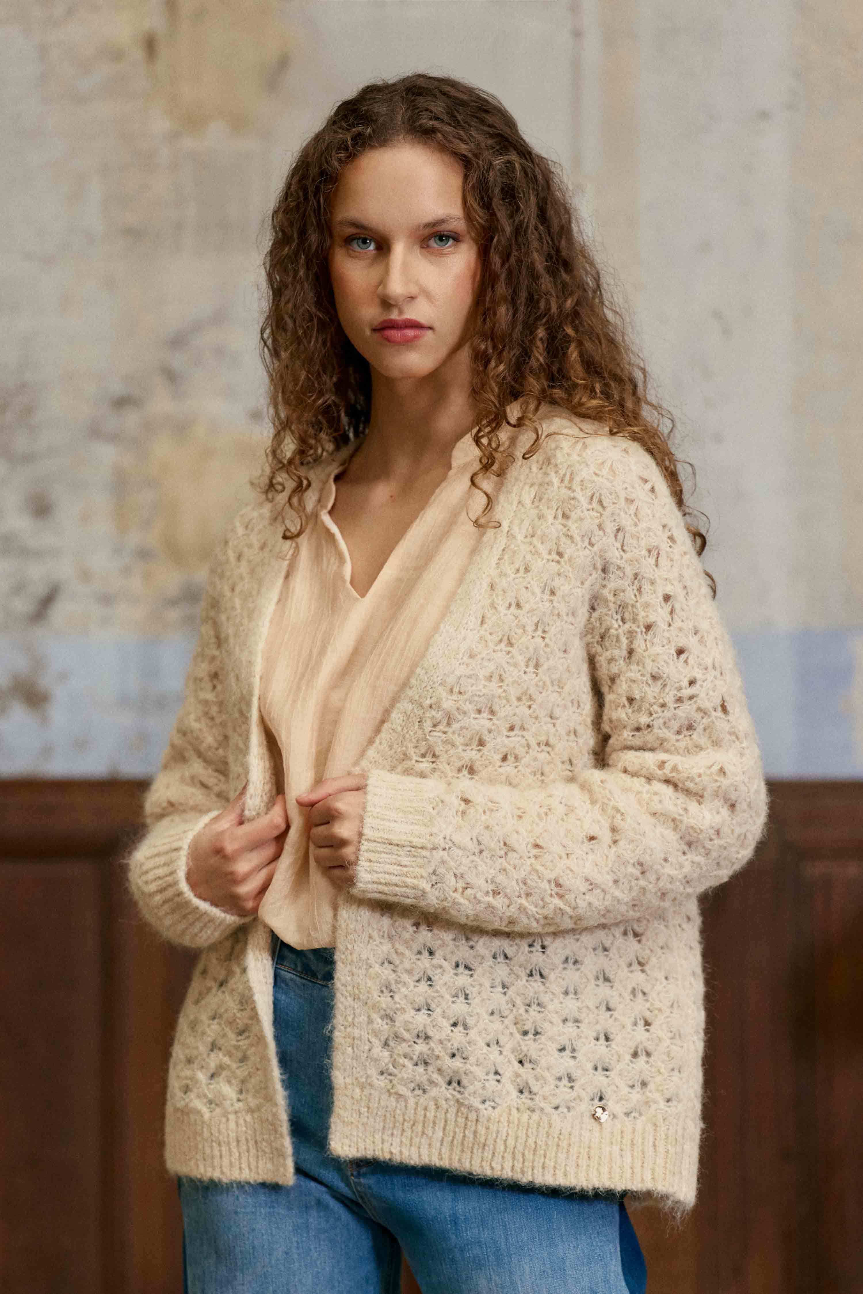 Gilet Milene - Beige Clair