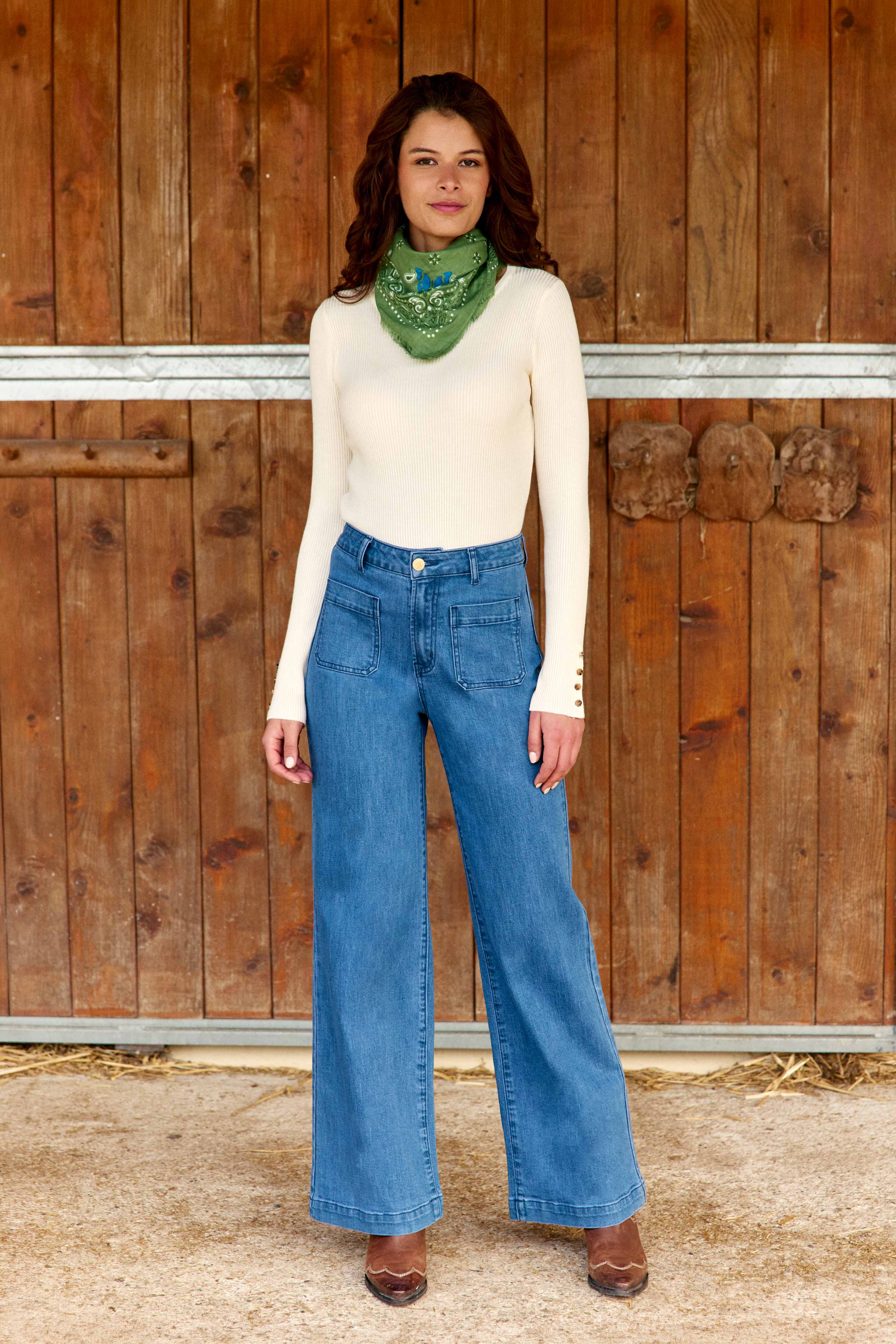 Moara - Gerippter Pullover