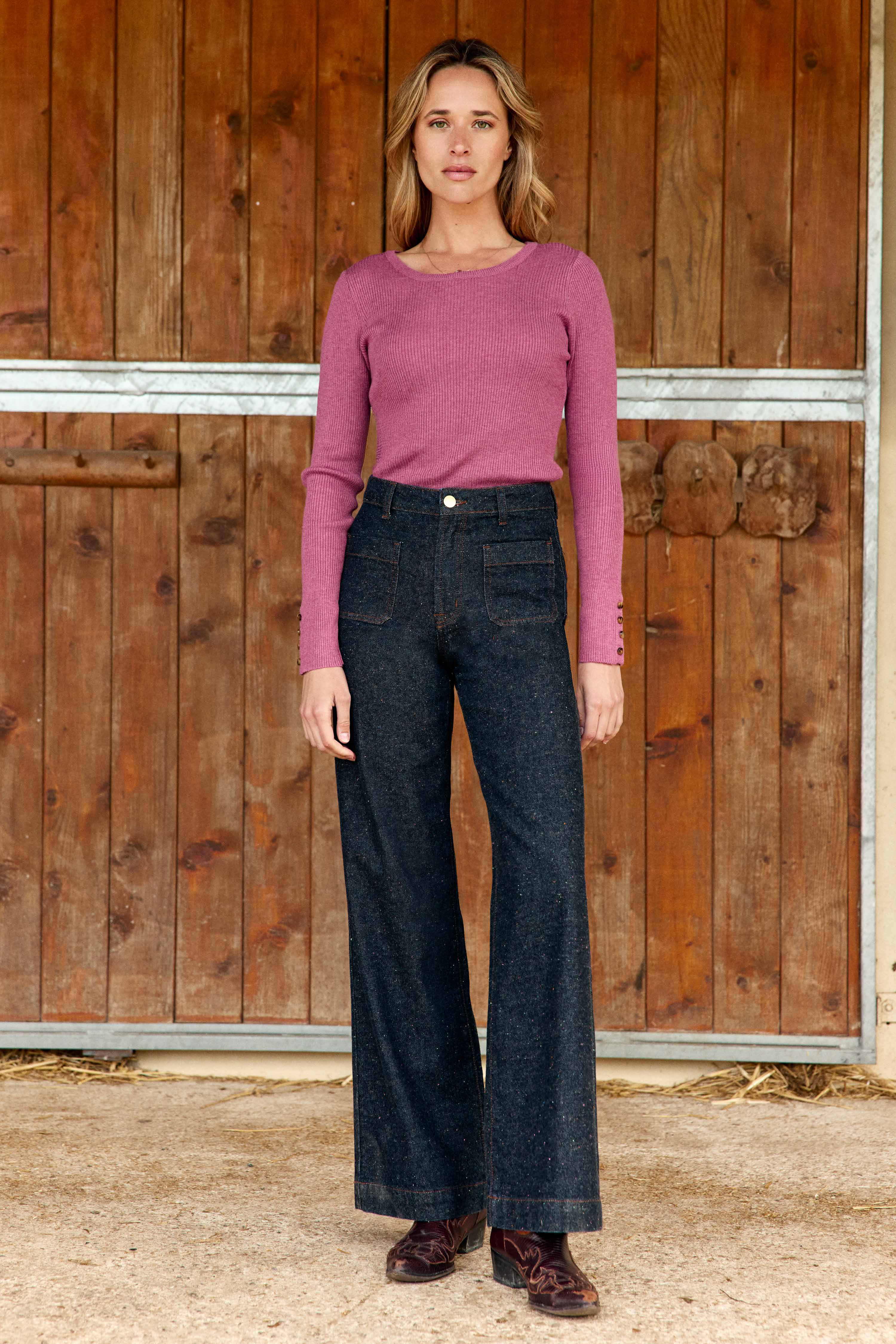 Moara - Gerippter Pullover