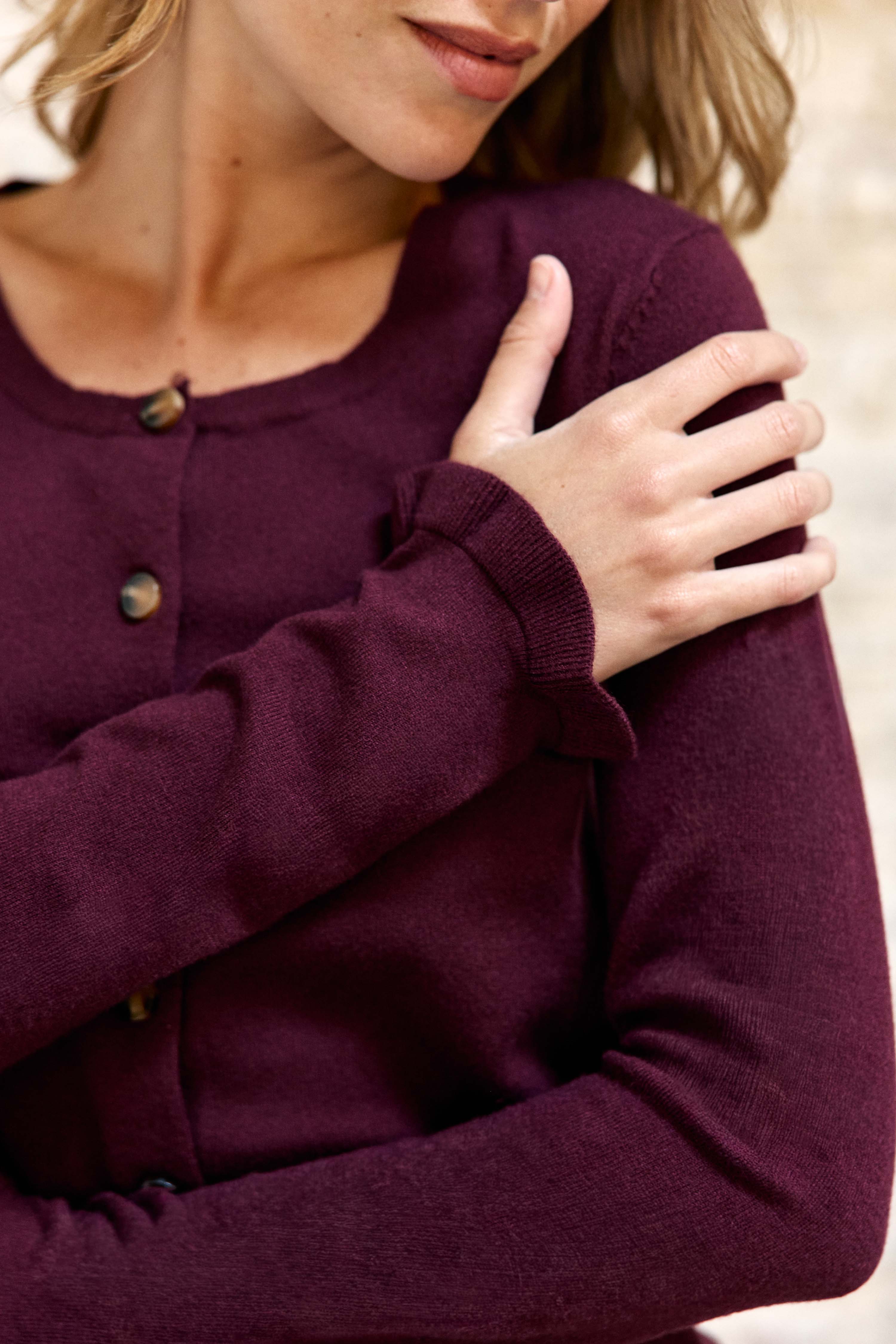 Monet - Strickjacke mit Knöpfen