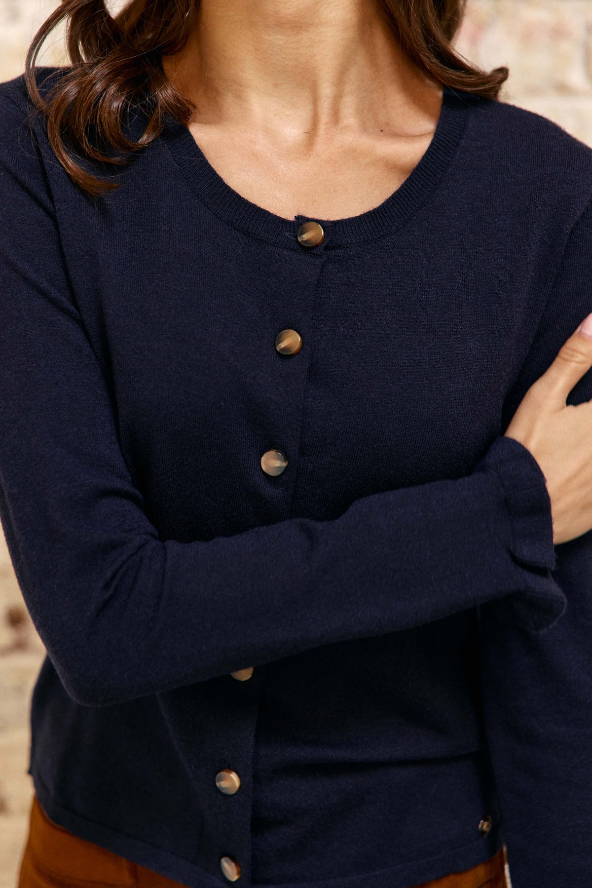 Monet - Strickjacke mit Knöpfen