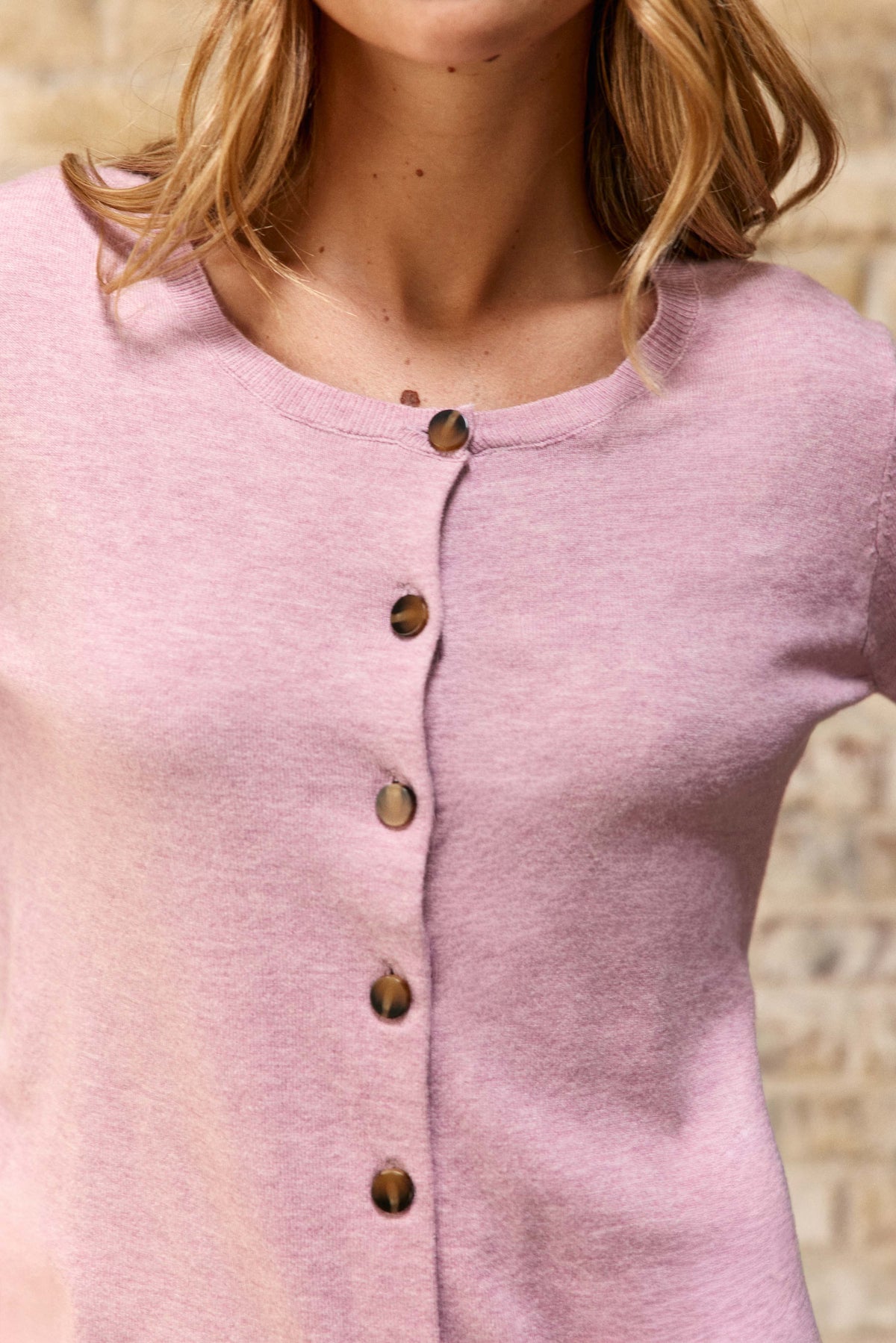 Monet – Knopfleiste Strickjacke
