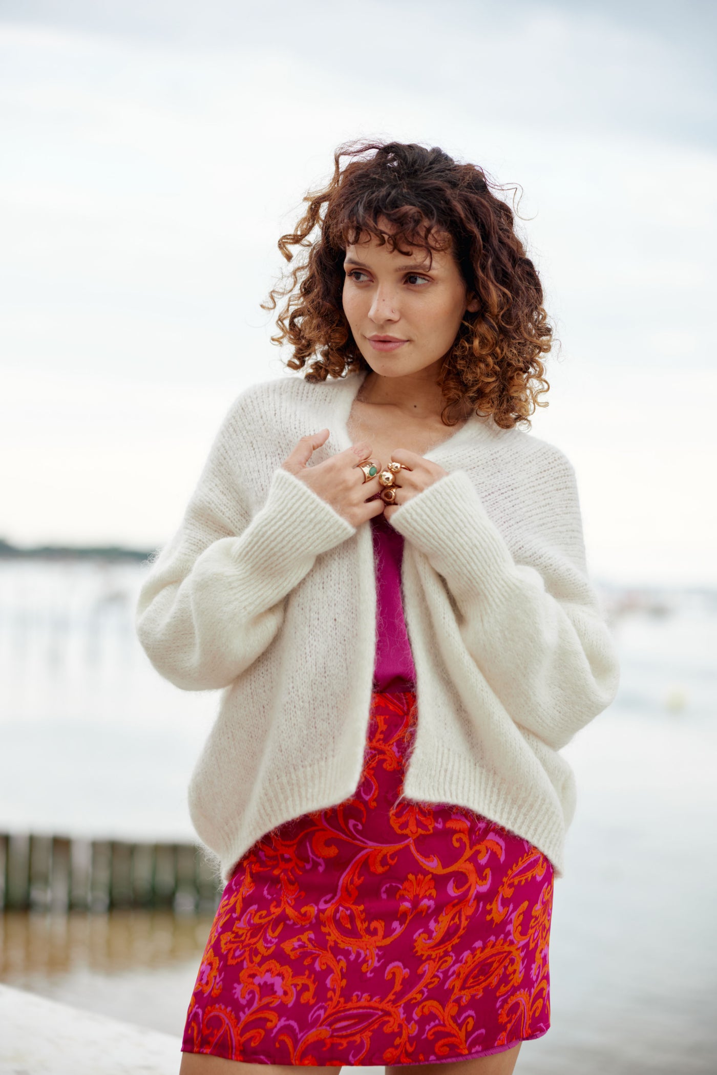 Cardigan Monifa - Ecru