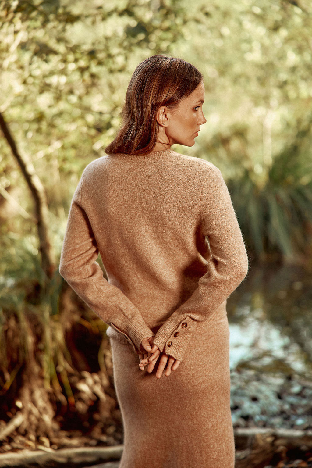 Monty Crew Neck Sweater - Camel