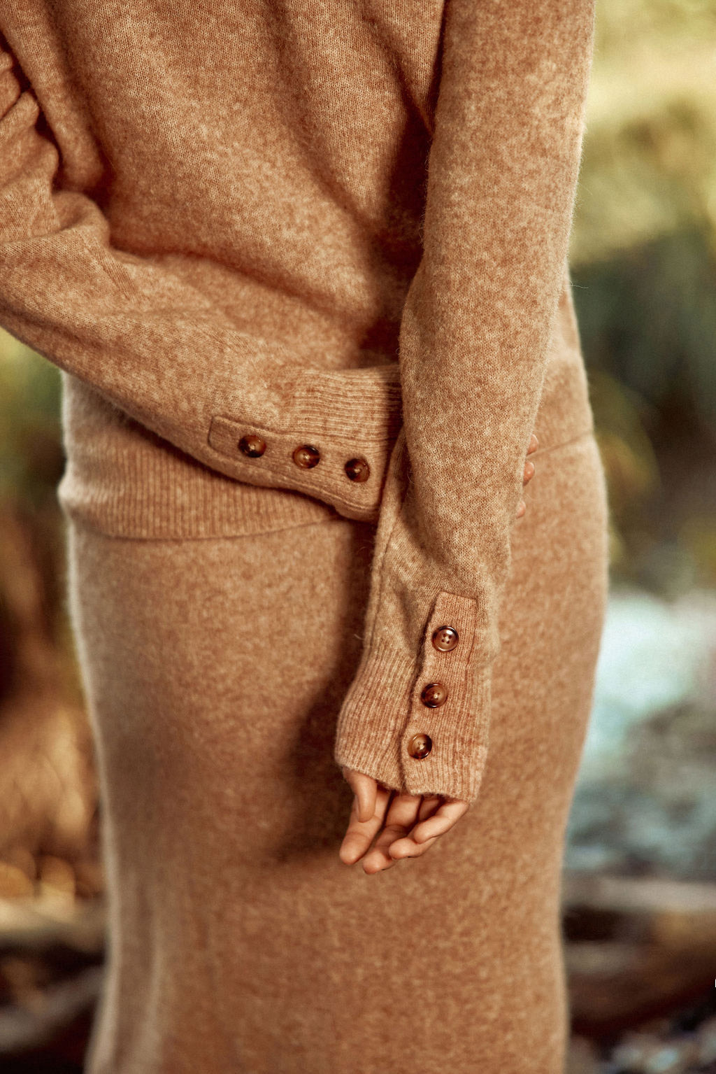 Monty Crew Neck Sweater - Camel