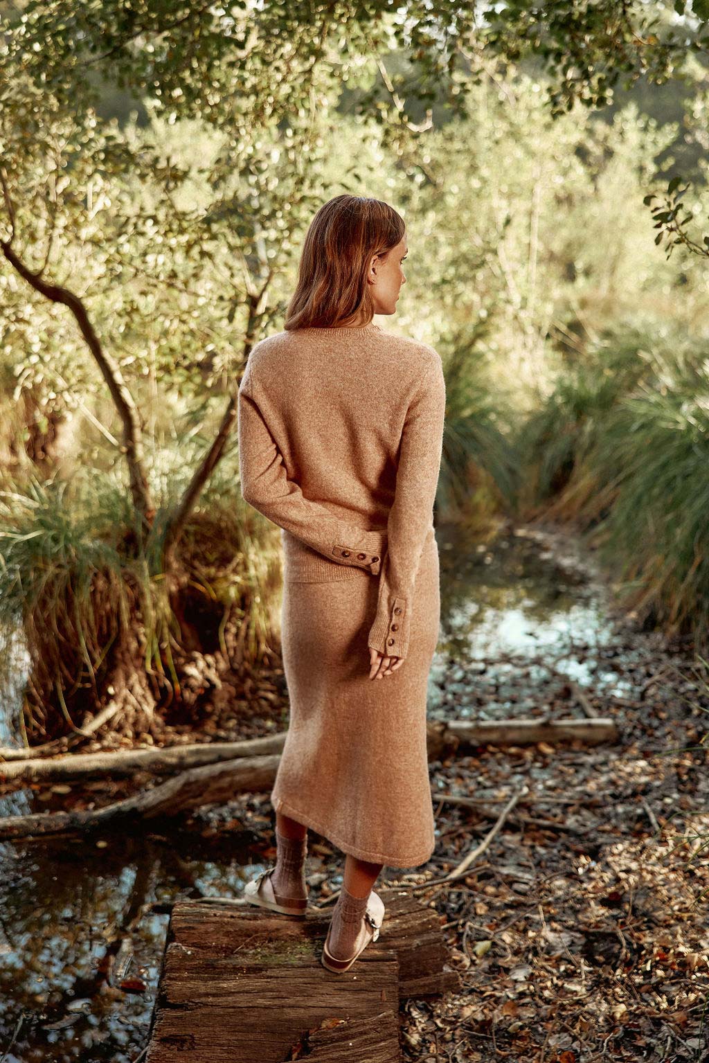 Monty Crew Neck Sweater - Camel