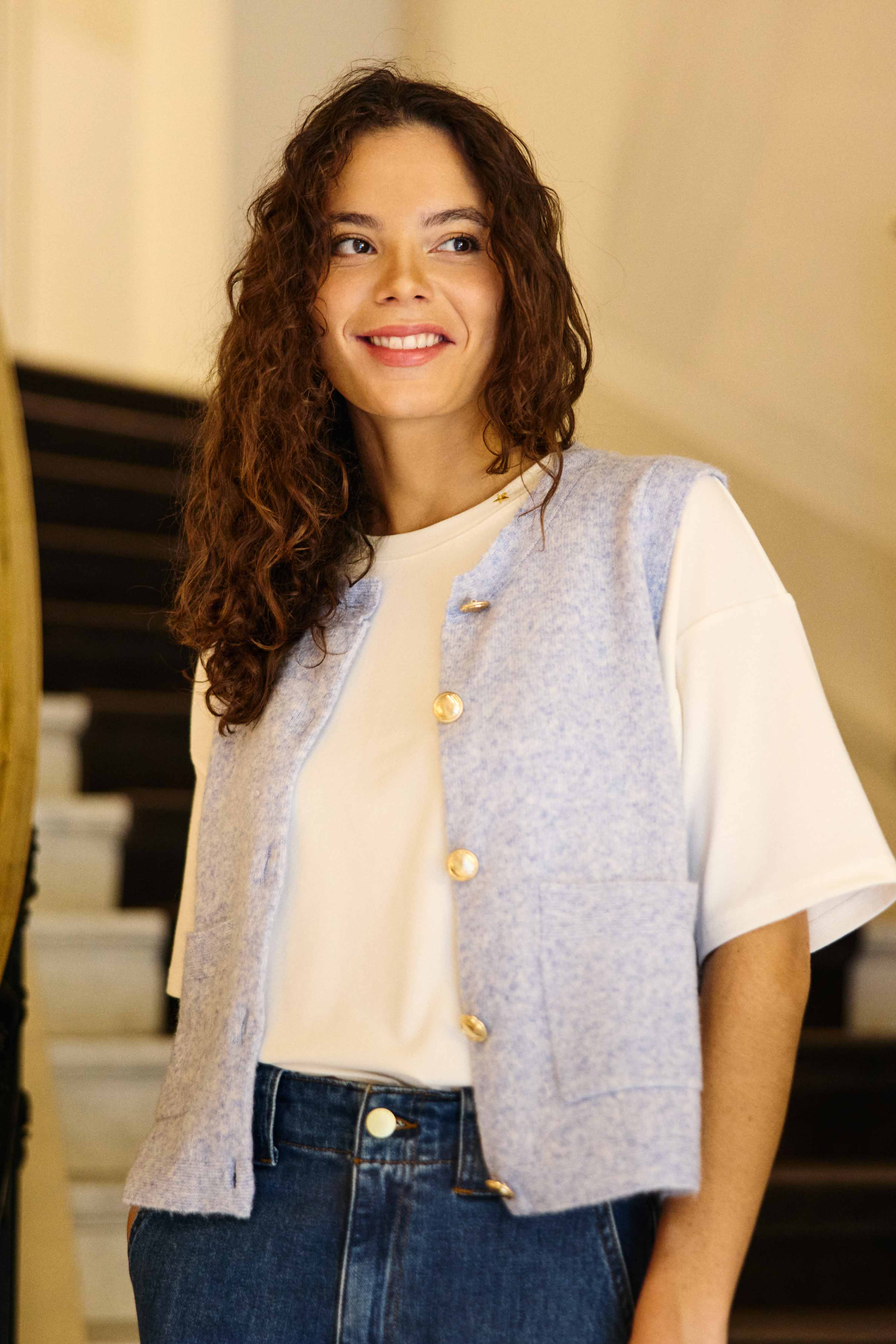 Gilet sans manches ciel - Mori