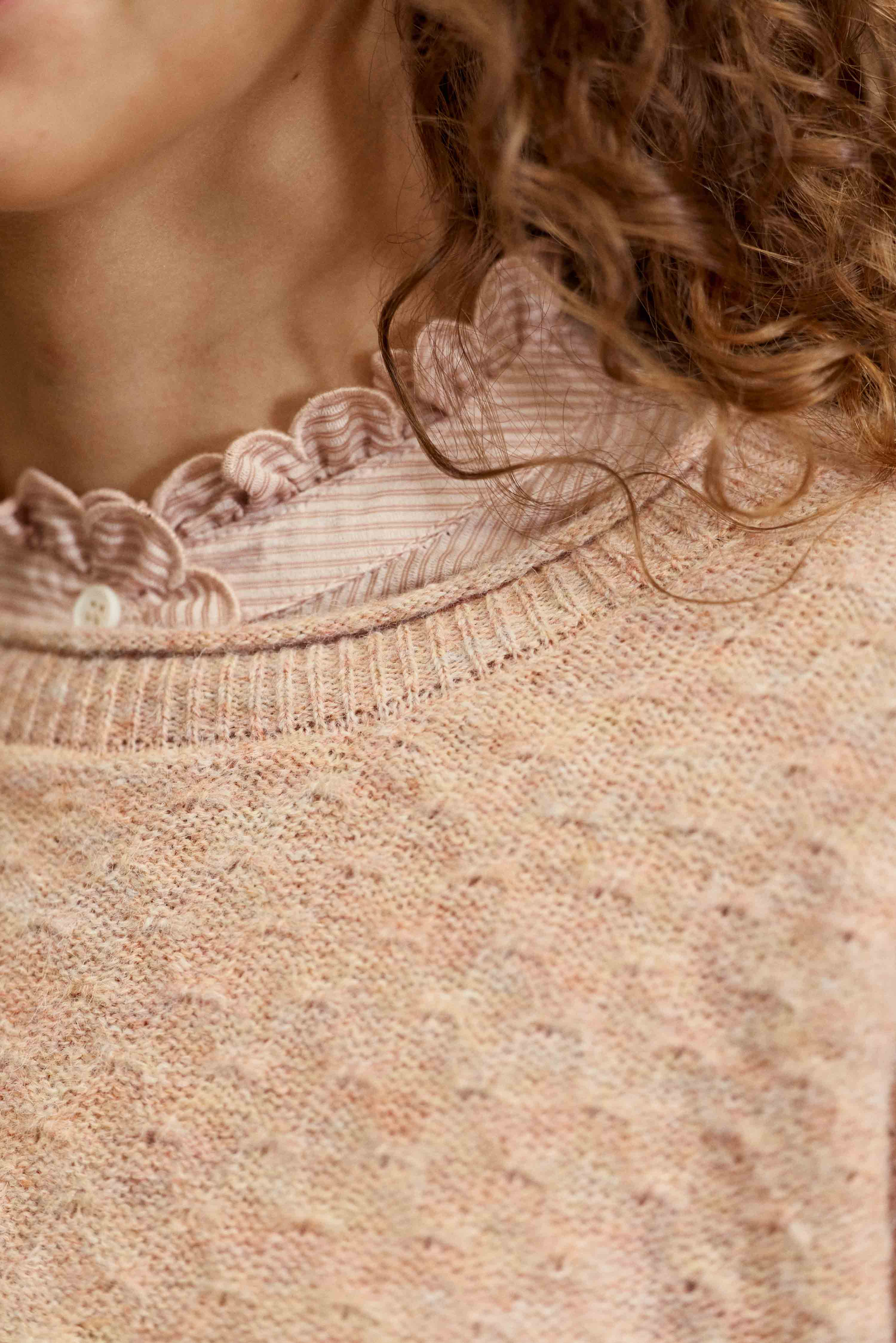 Pull effet chiné poudre – Mossy