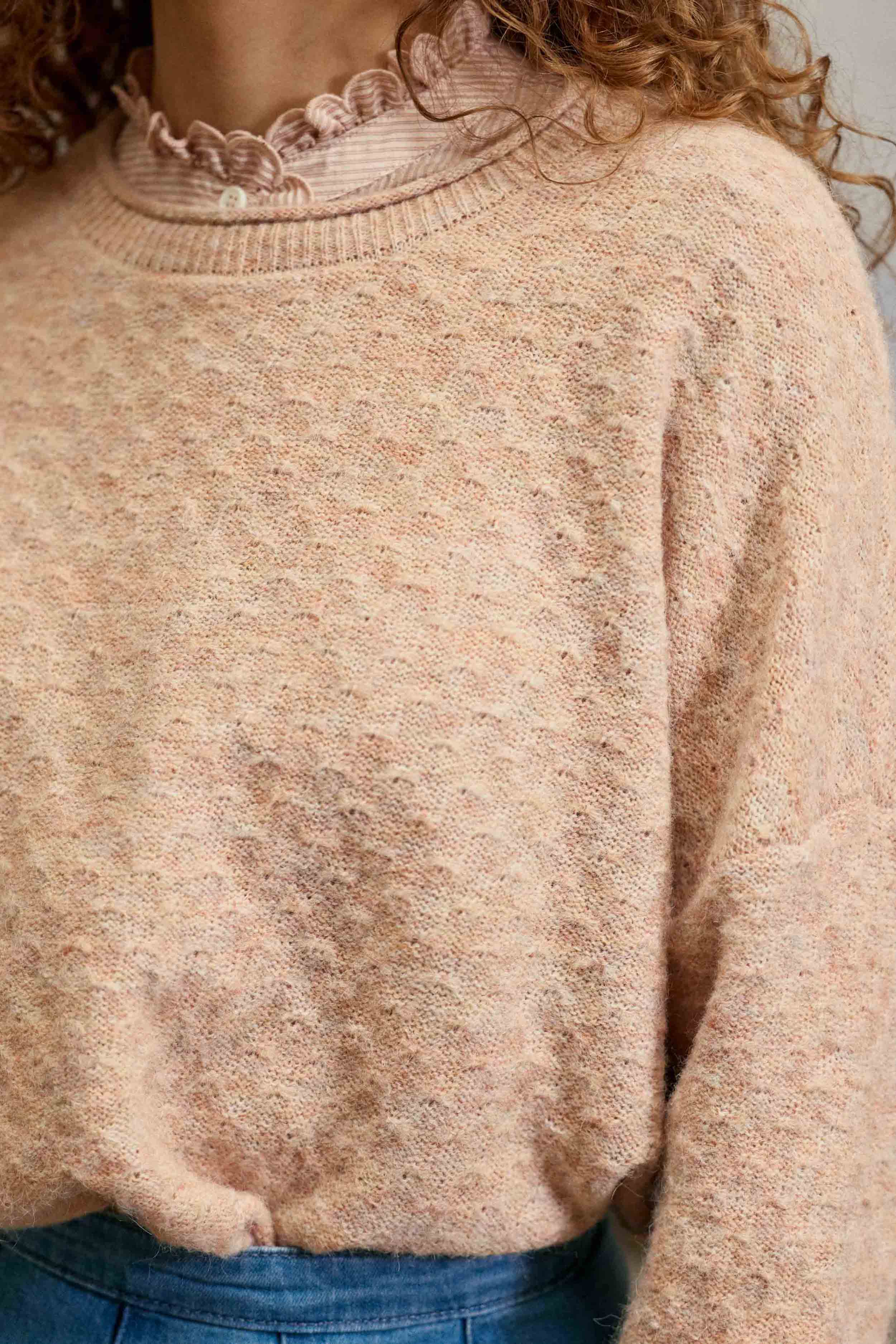 Pull effet chiné poudre – Mossy