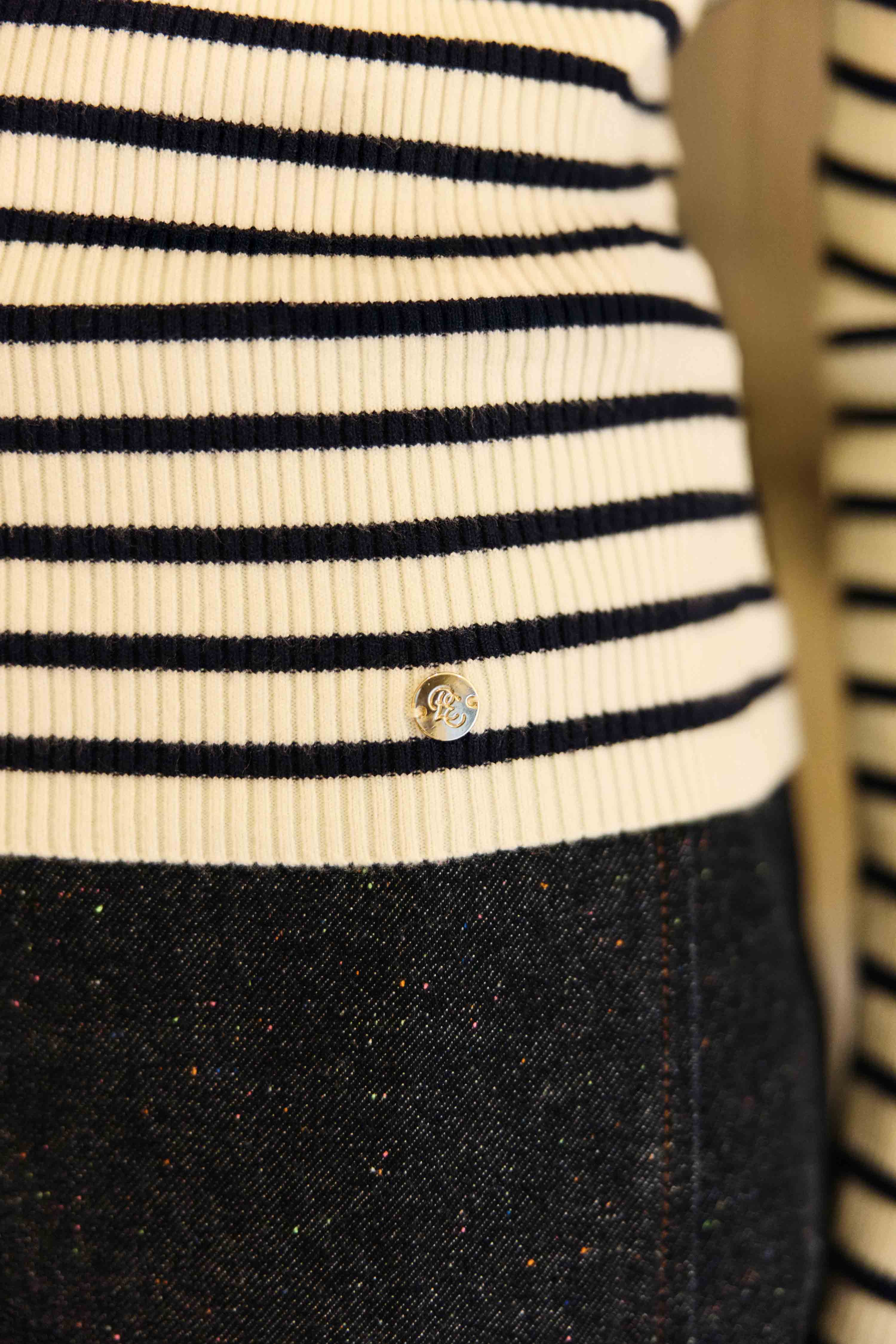 Gilet Moty - Ecru/Marine