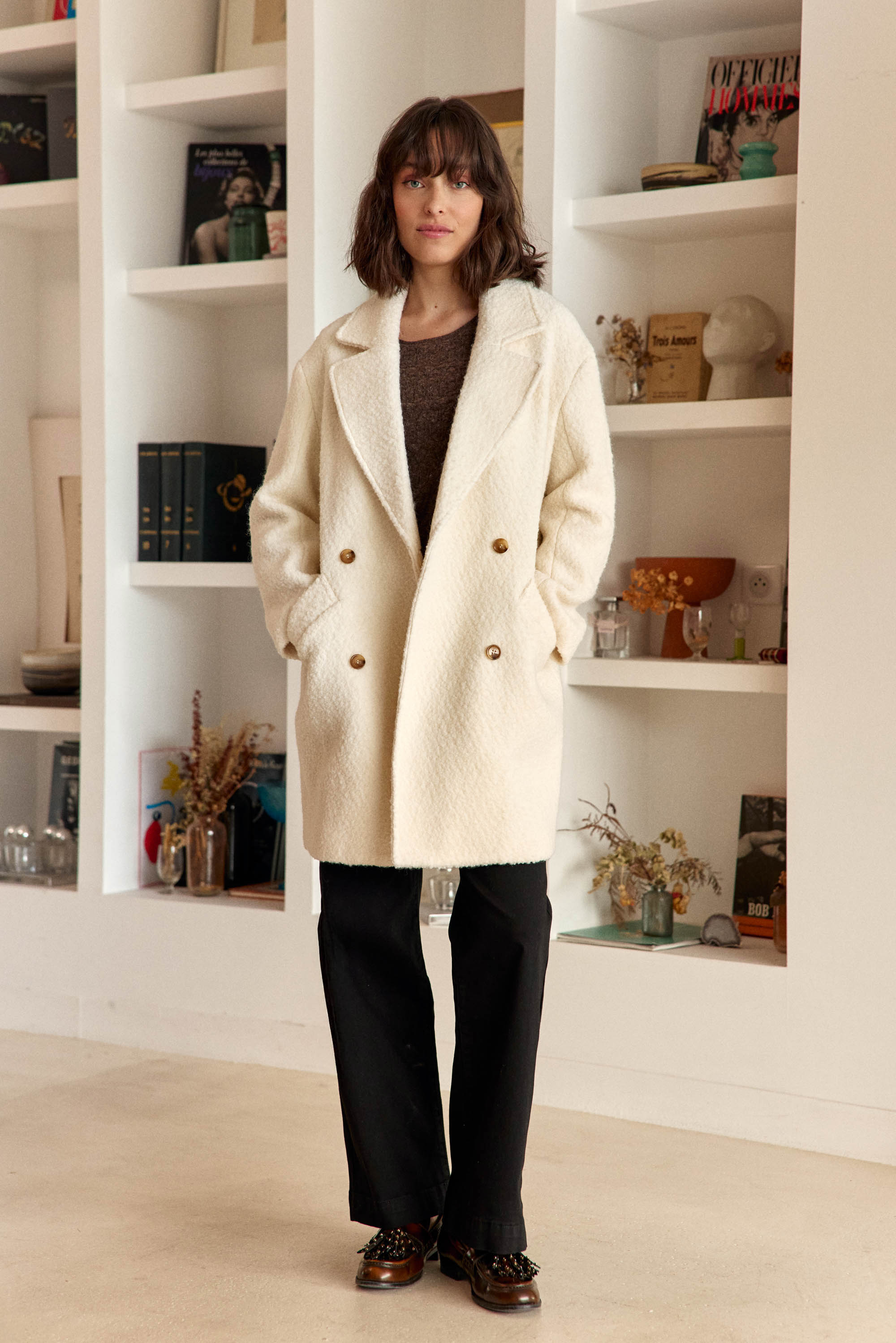 Manteau Naelis - Ecru