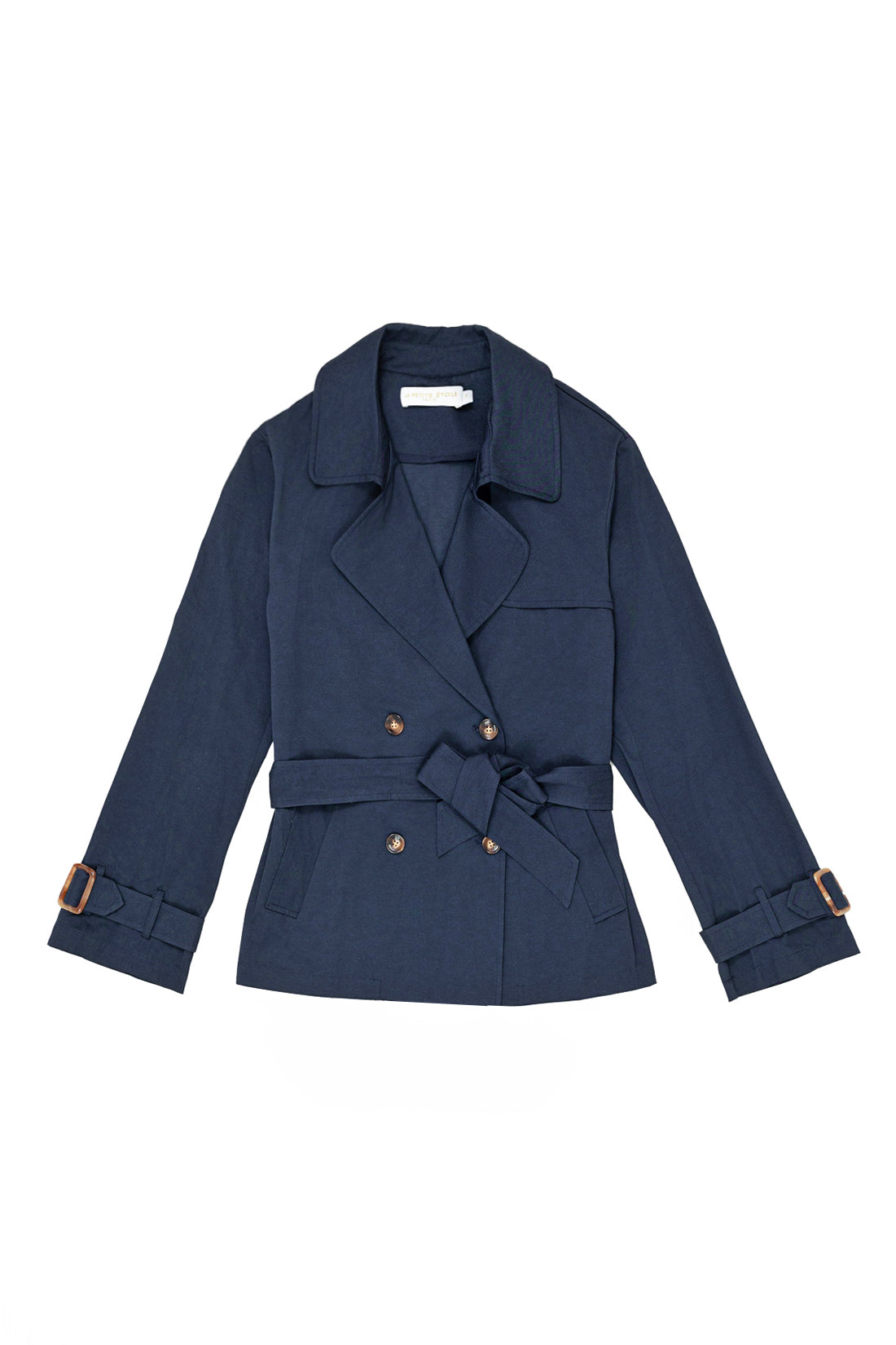 Short navy trench coat - Narago