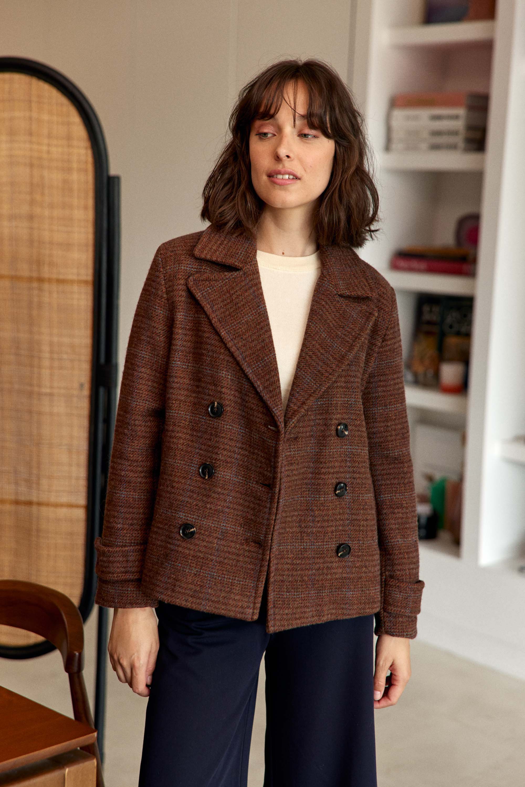 Manteau Natalia - Carreaux