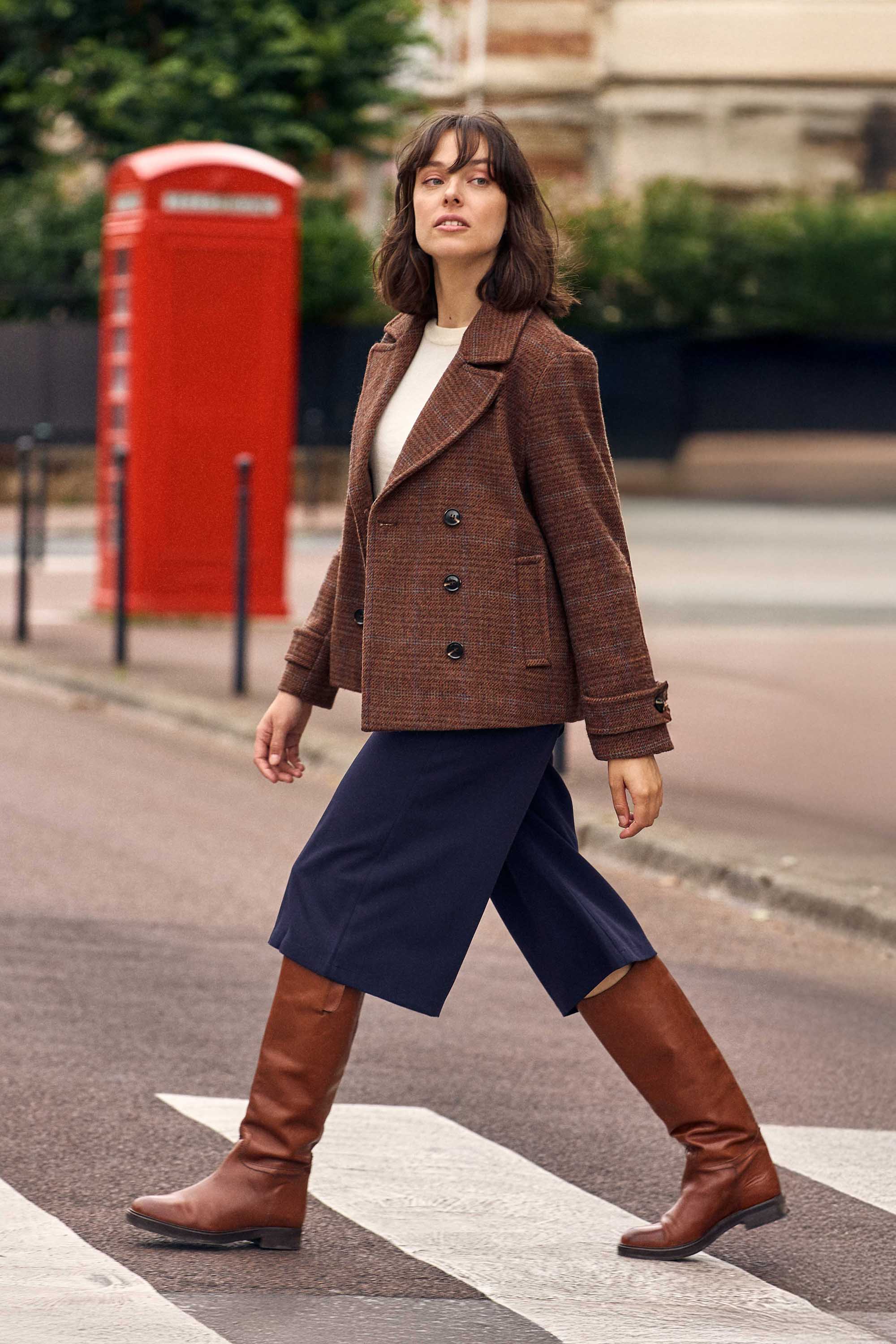 Manteau Natalia - Carreaux