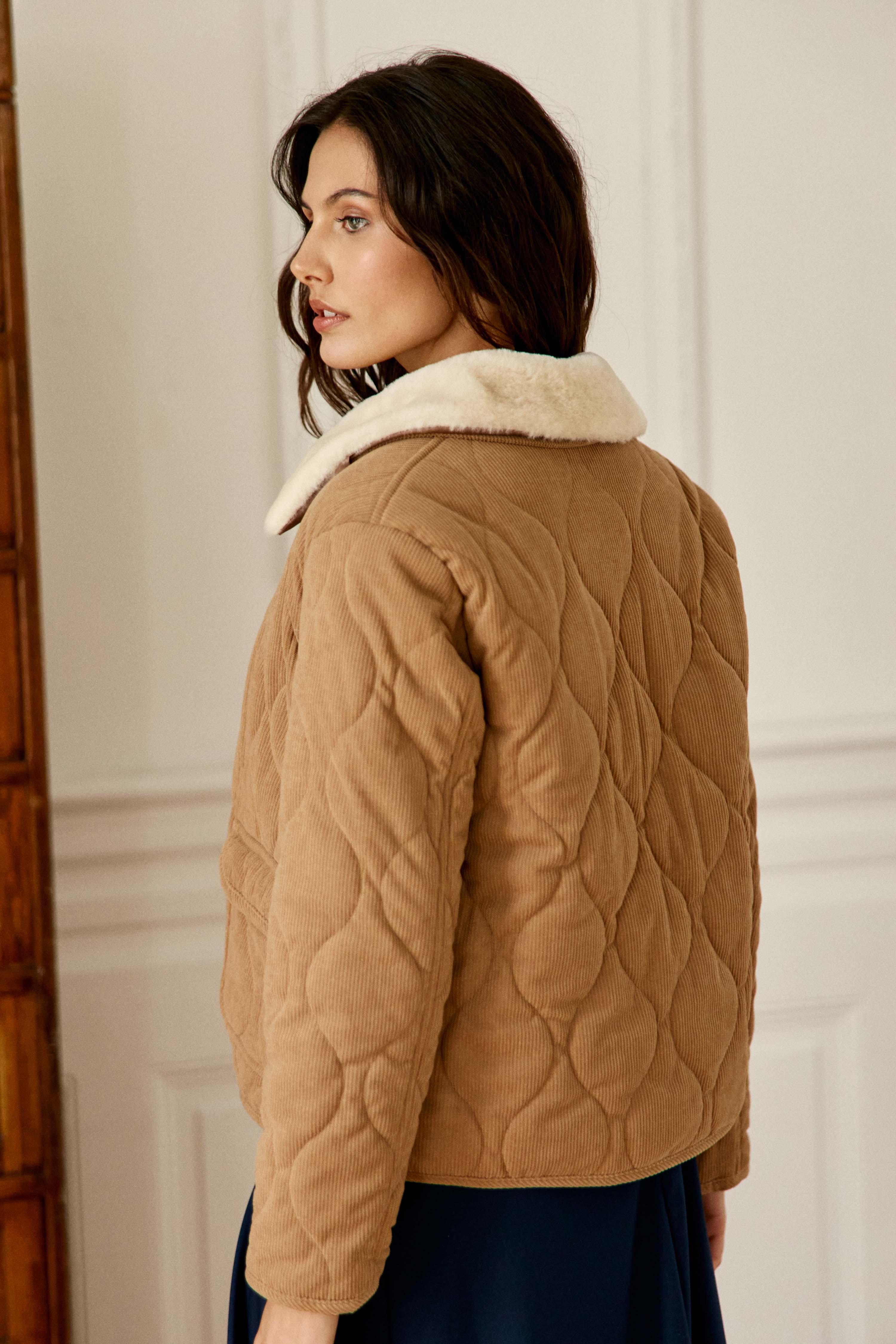 Nattia - Manteau en velours