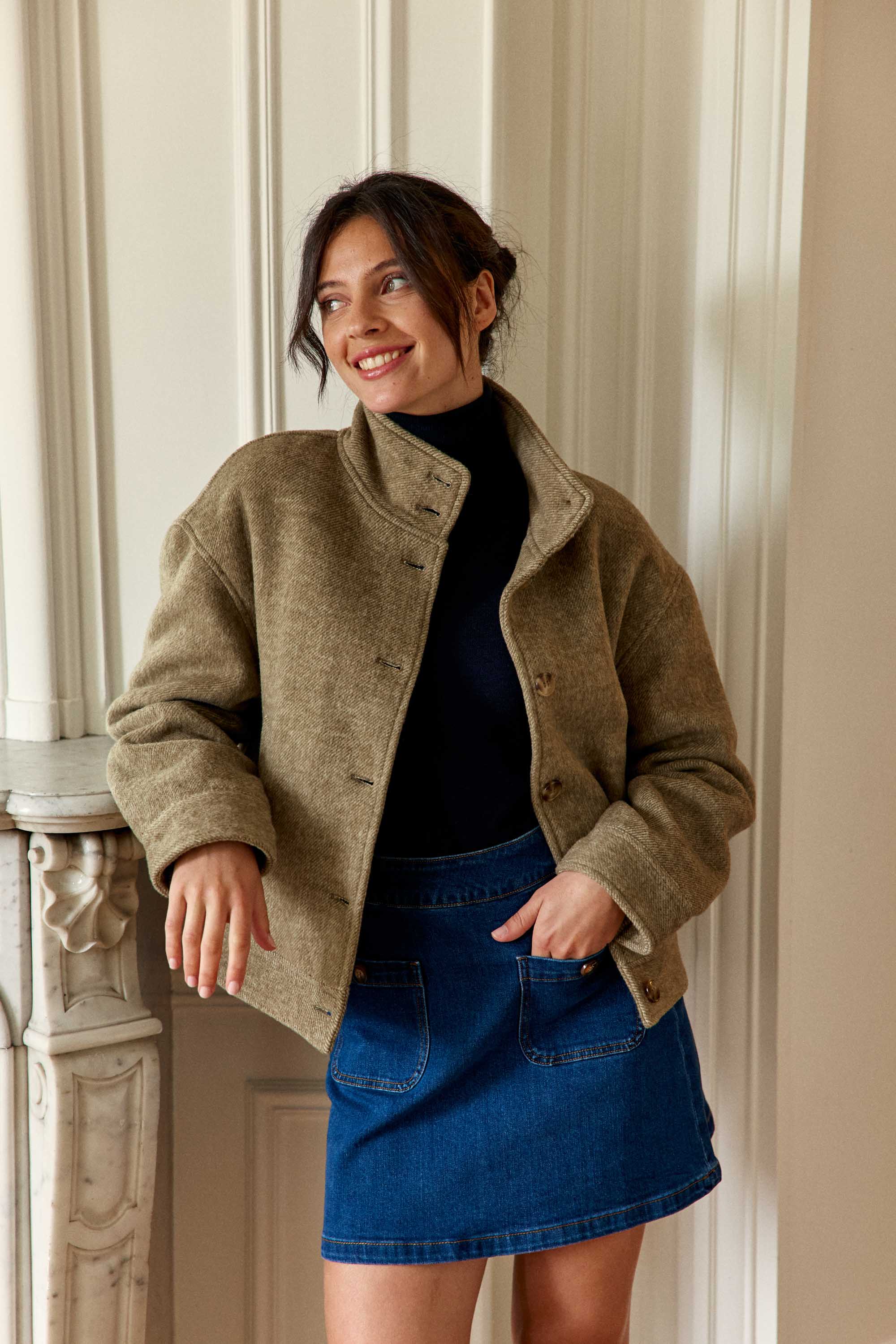 Manteau Nelcy - Kaki
