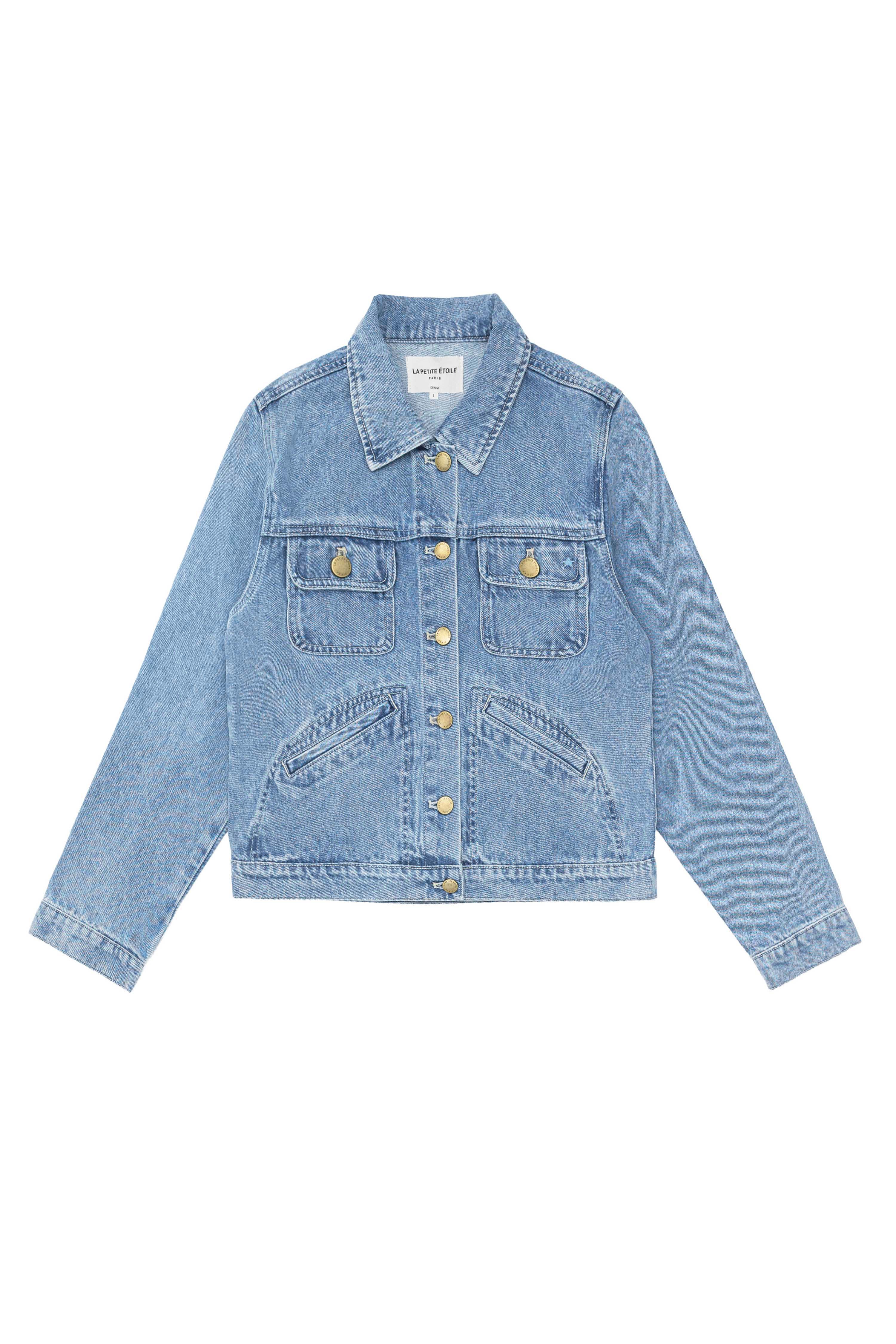 Nelson - Veste en jean cropped