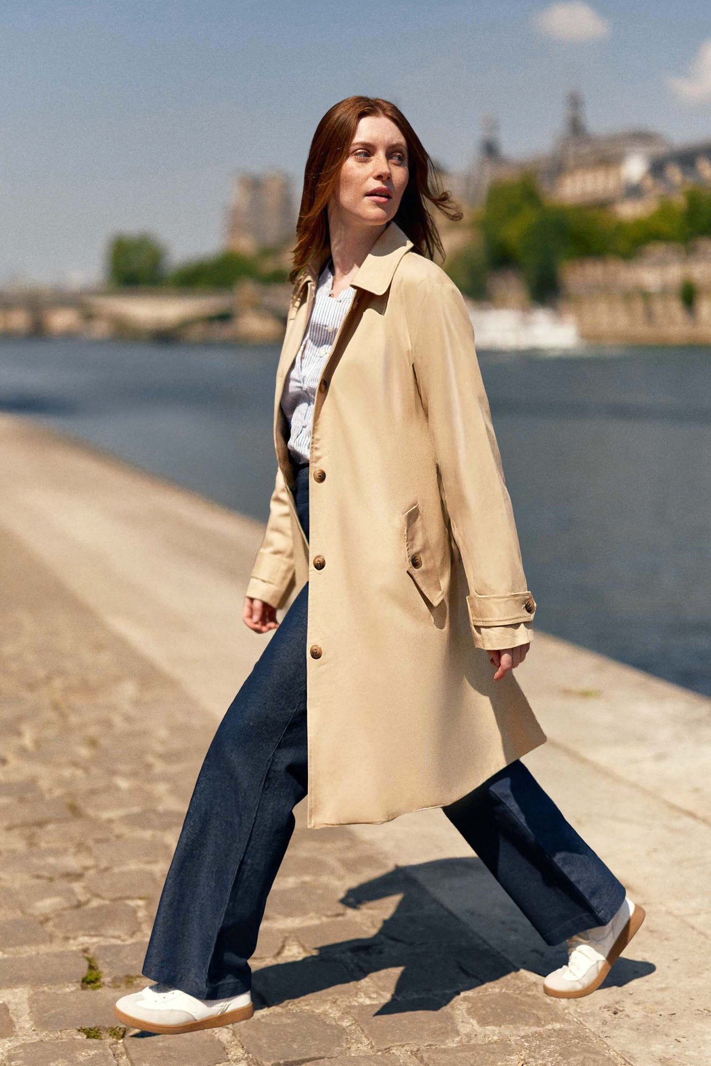 Mid-length navy parka - Nevin