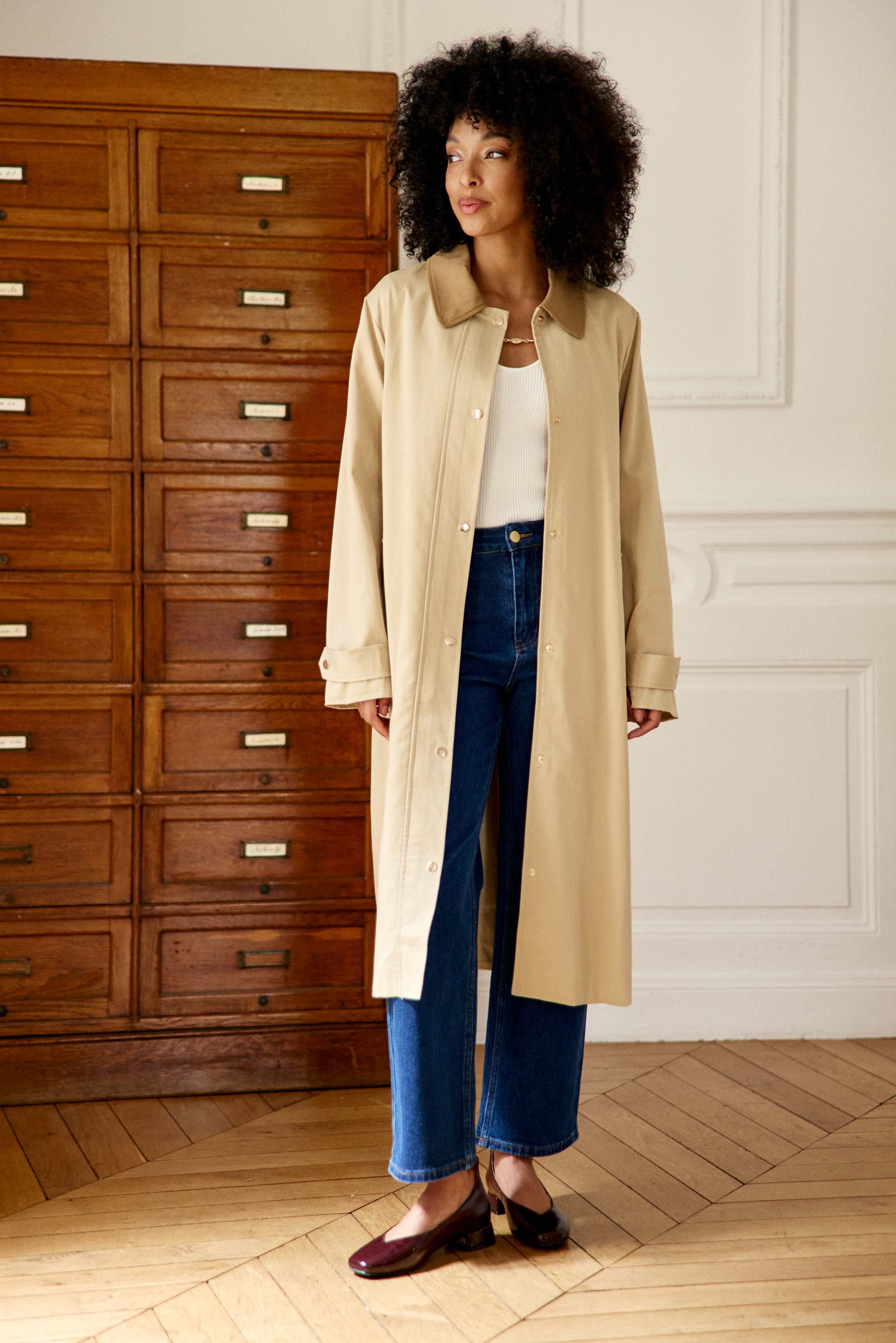 Nevino - Trench balmacaan midi