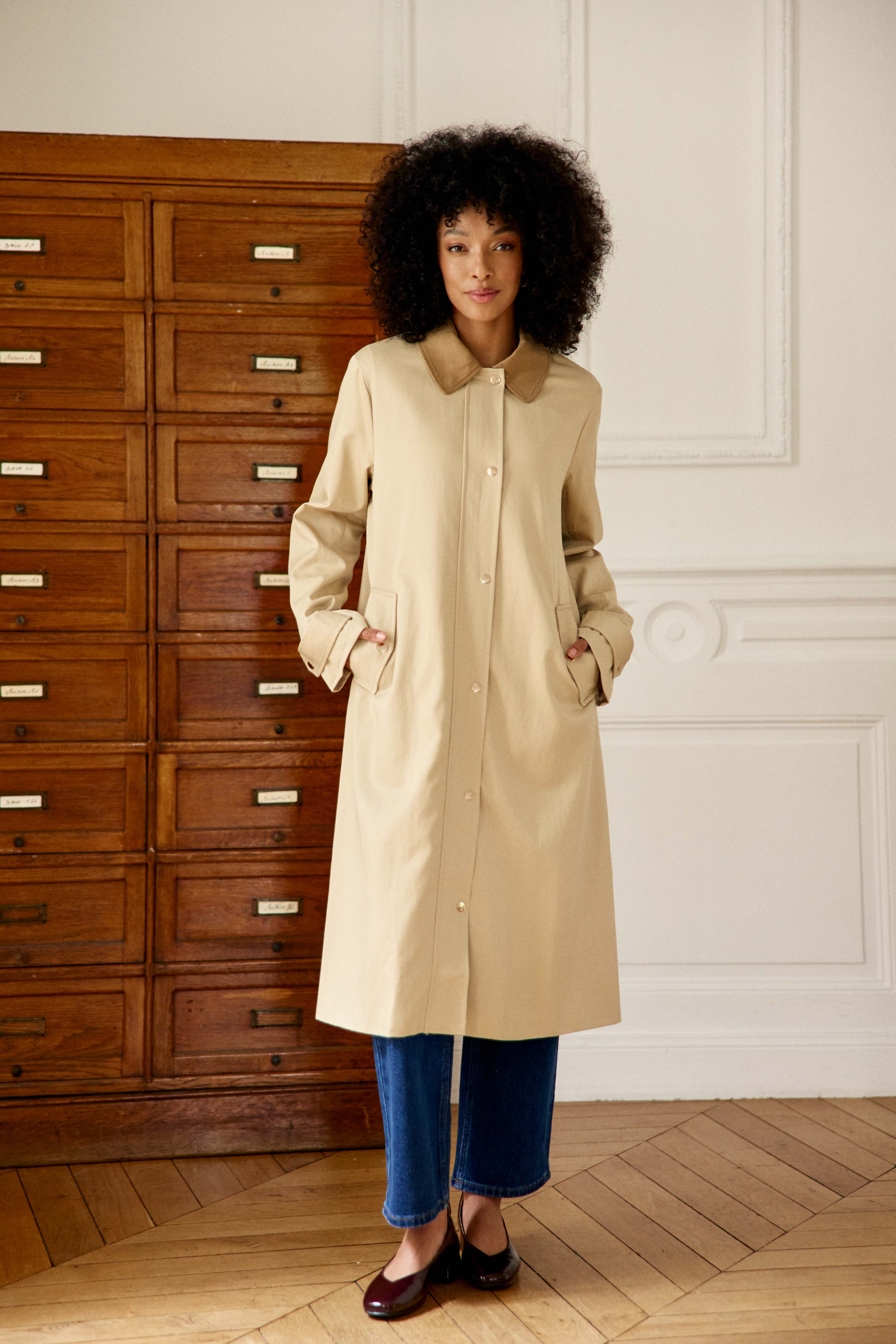 Nevino - Trench balmacaan midi