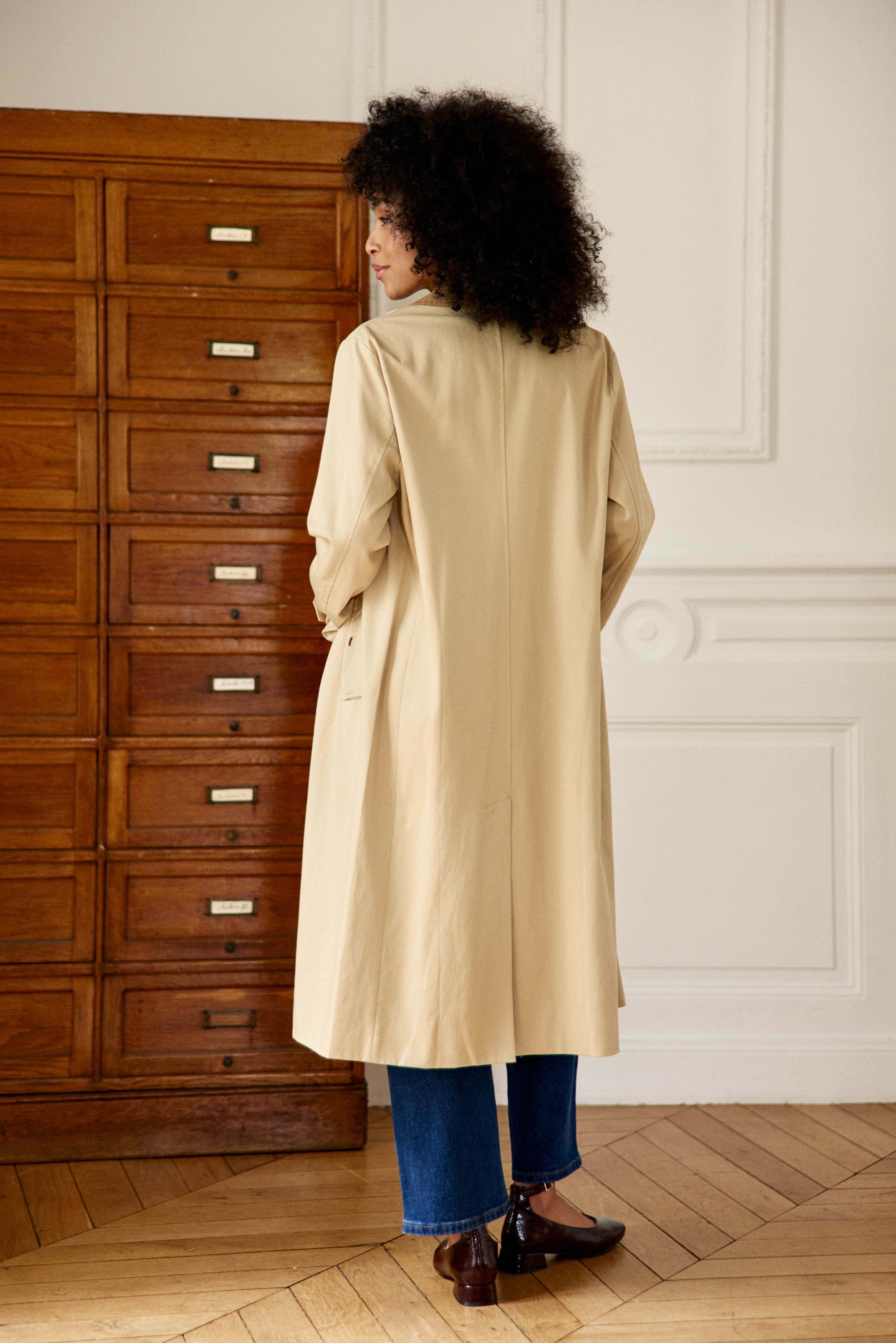Nevino - Trench balmacaan midi