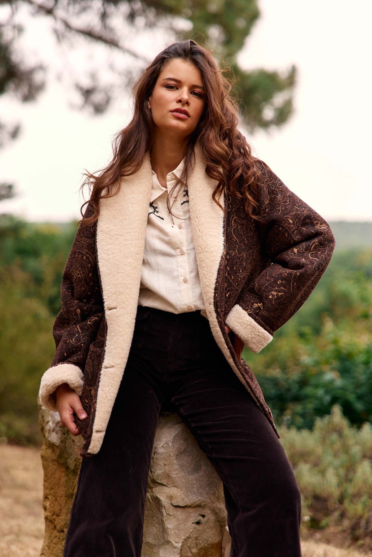 Noelia - Jacquardmantel