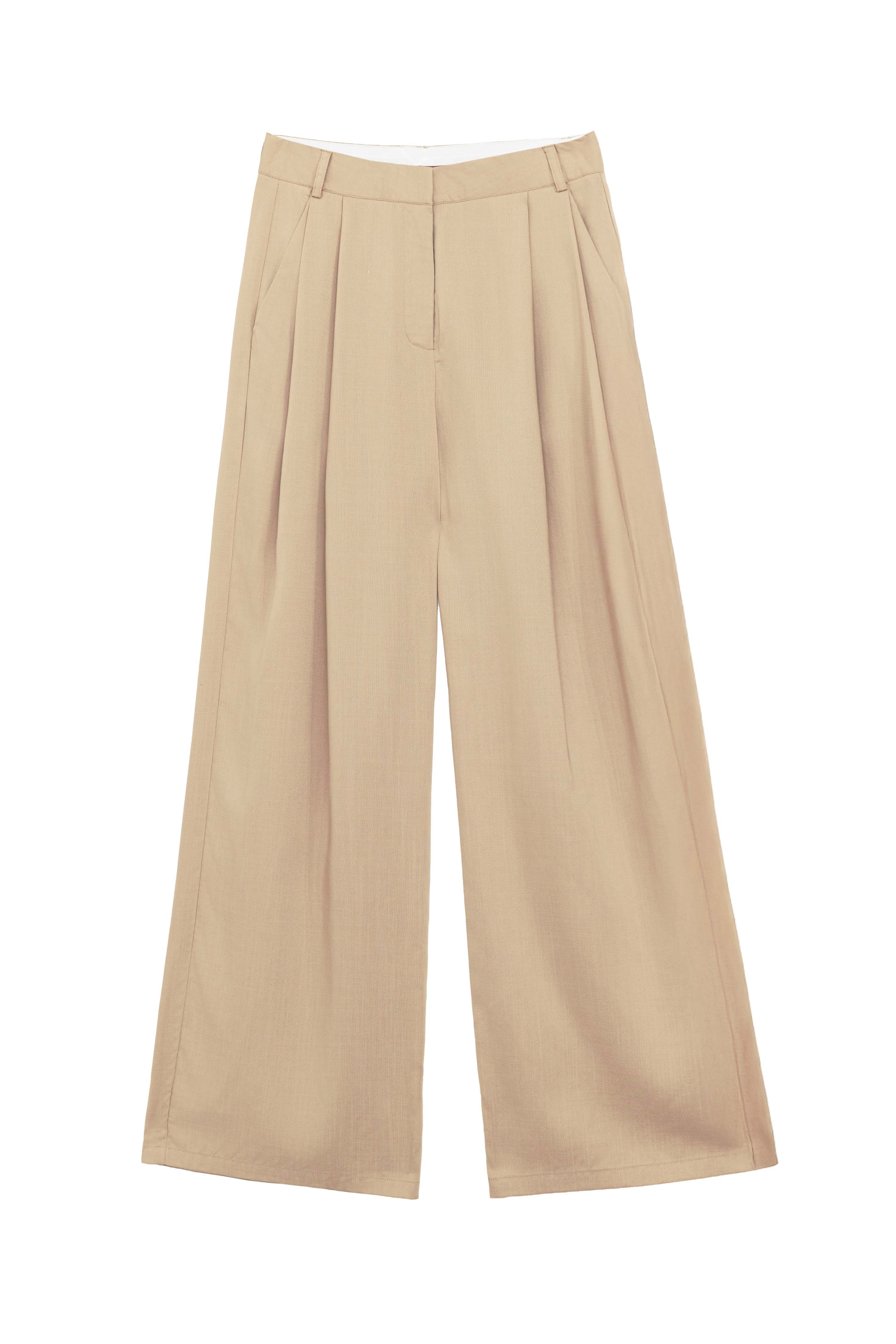 Pantalon à plis beige – Paline