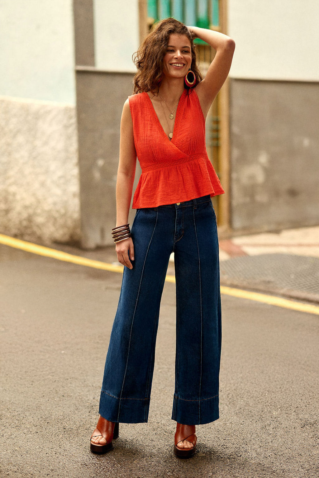 Raw straight jeans - Paola