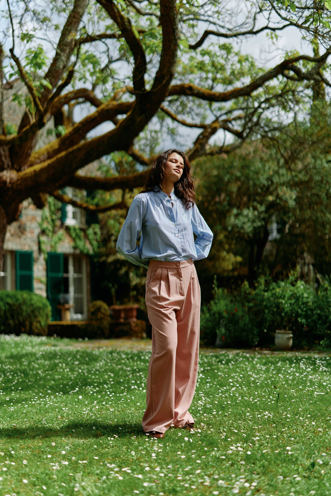 Pantalon vieux rose best sale