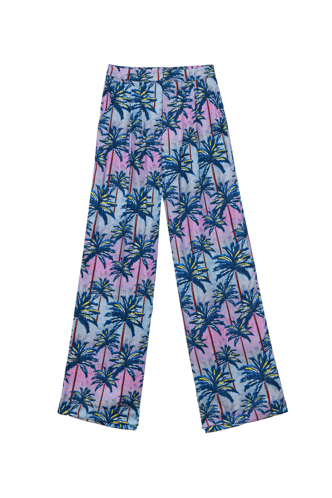 Pantalon droit à motif palmier - Parveen