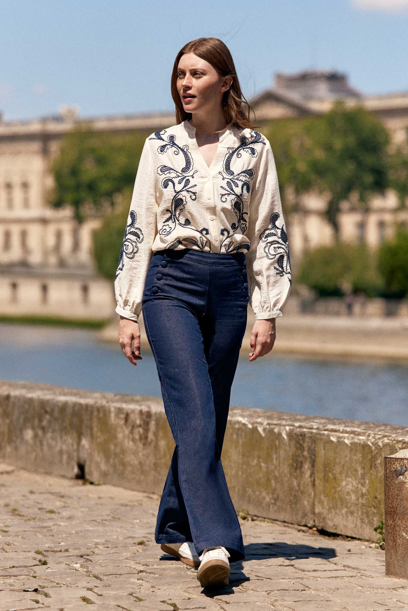 Taille Pantalon AsymÃ©trique Zara Blouse Boheme Chemisier Fleuri