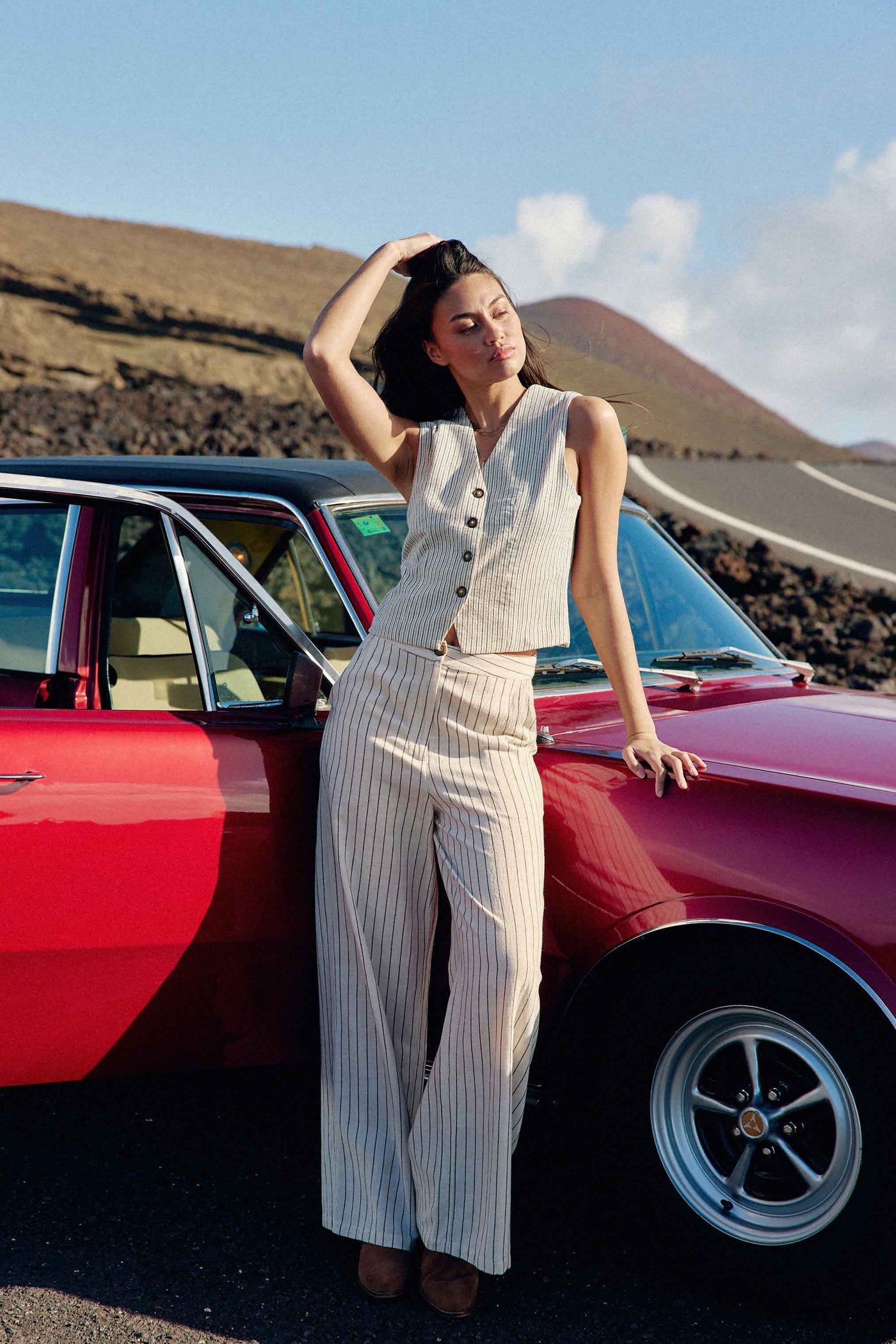 Straight striped pants - Pauline