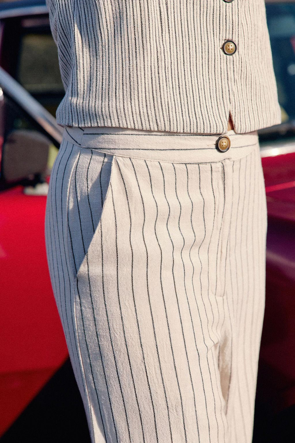Straight striped pants - Pauline