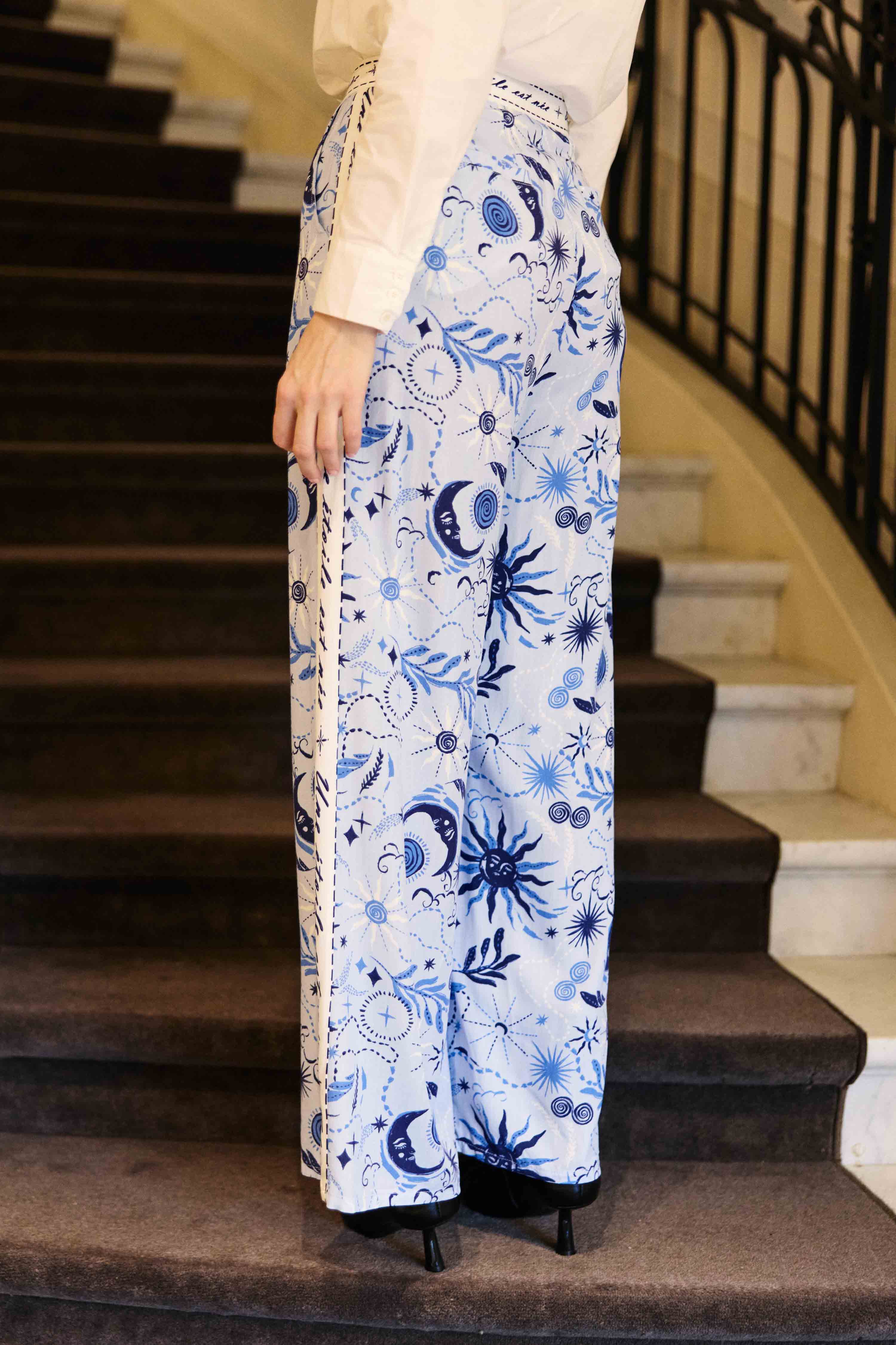 Pantalon fluide à imprimés - Pavia